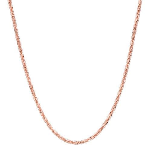 16" 1.0MM Margarita Chain in 14K Rose Gold - Maui Divers Jewelry
