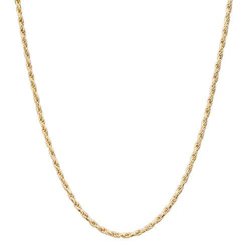 16-22" Adjustable 1.0MM Rope Chain in 14K Yellow Gold - Maui Divers Jewelry