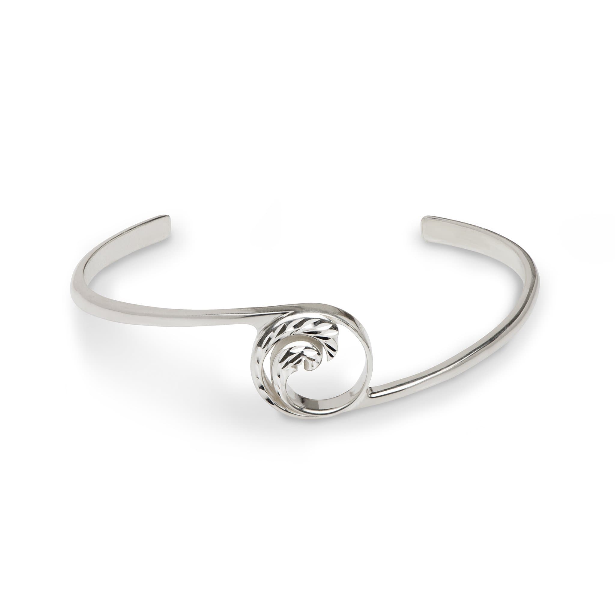 Nalu Bracelet in Sterling Silver - 7.5"-Maui Divers Jewelry