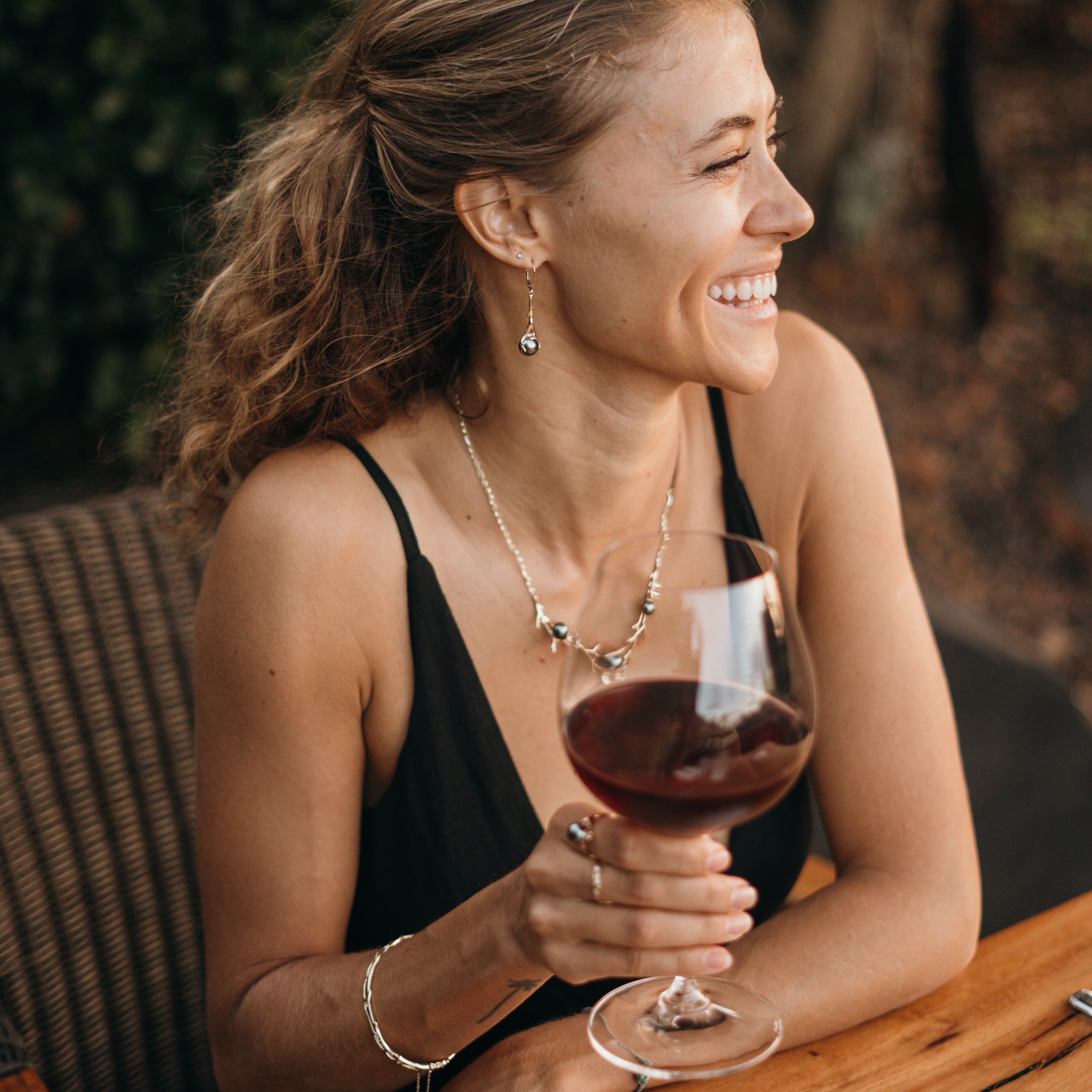 16.5-18" Adjustable Hawaiian Heritage Tahitian Pearl Necklace in Gold-Maui Divers Jewelry