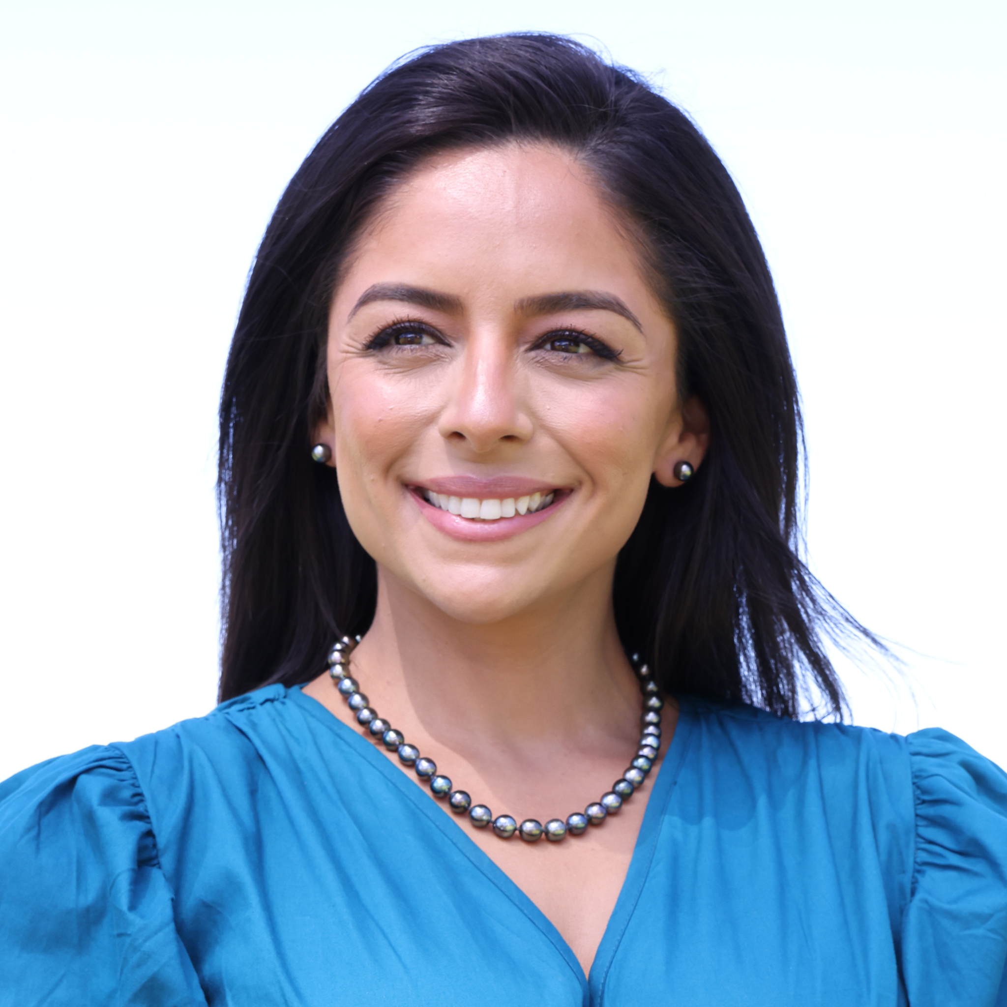 タヒチ黒真珠 イヤリング ホワイトゴールド - 8-9mm