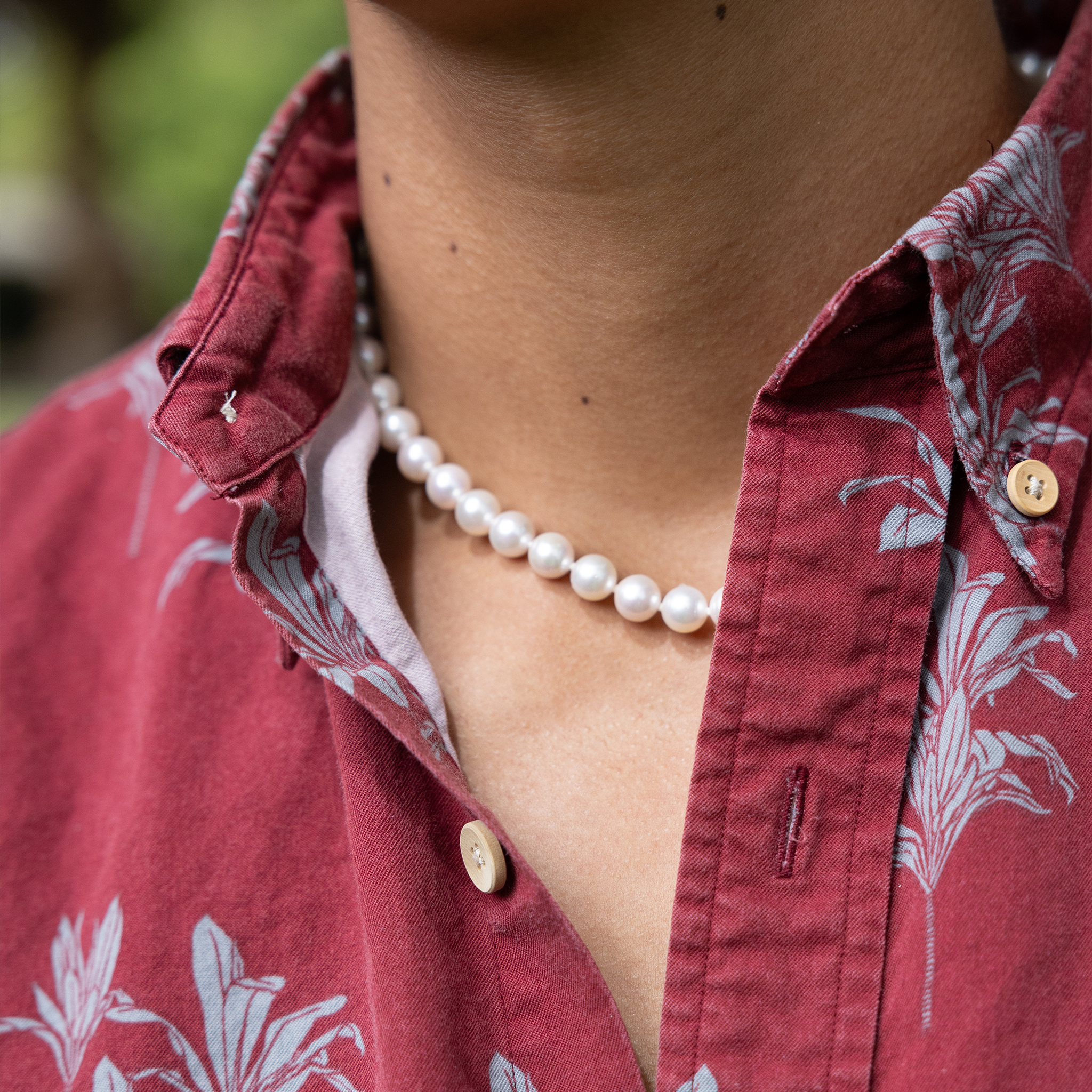 アコヤ真珠 パールストラップ ホワイトゴールド 8-8.5mm(18-19インチ