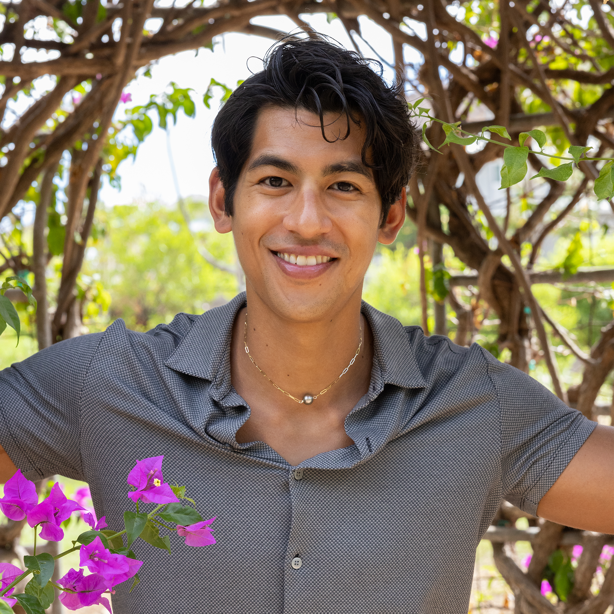 16-17インチ タヒチアンブラックパール ペーパークリップ チェーンネックレス ゴールド 10-11mm