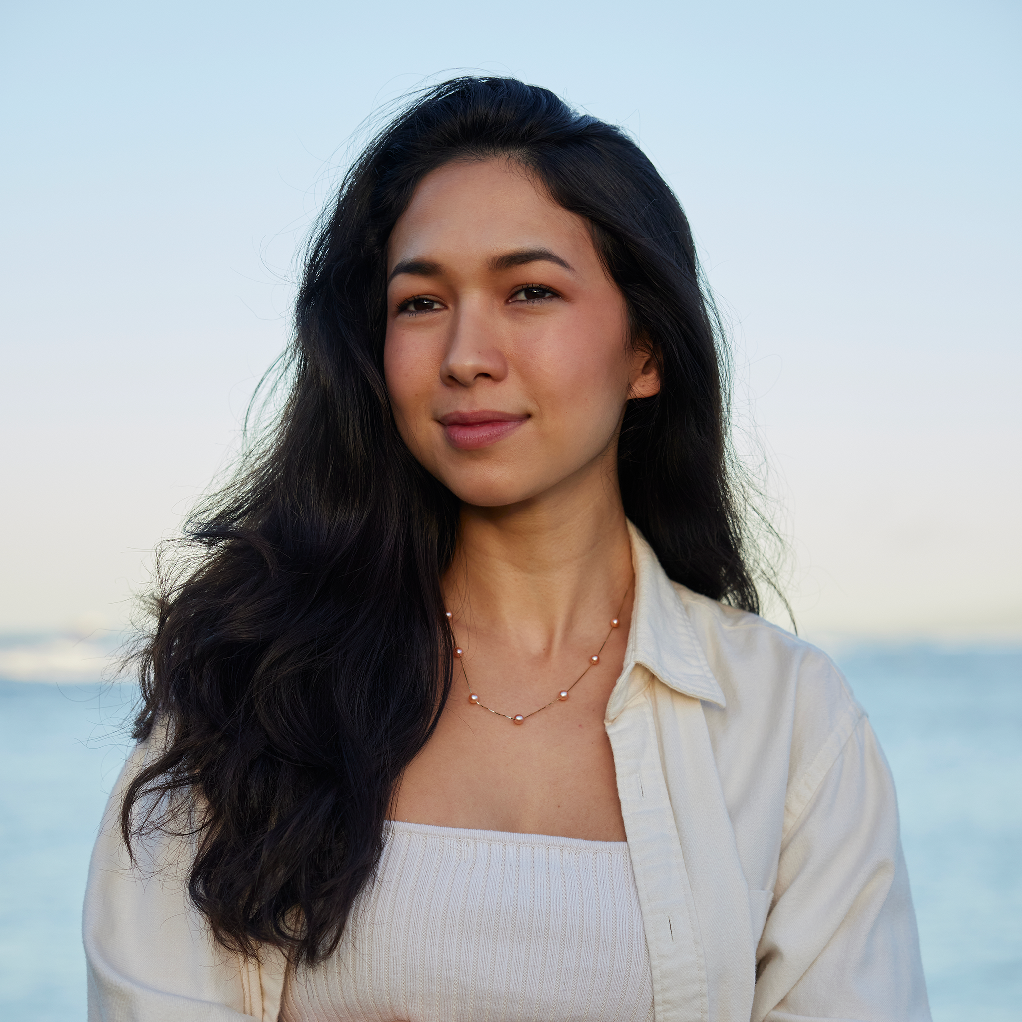 18インチ 淡水パールネックレス ゴールド 5-6mm