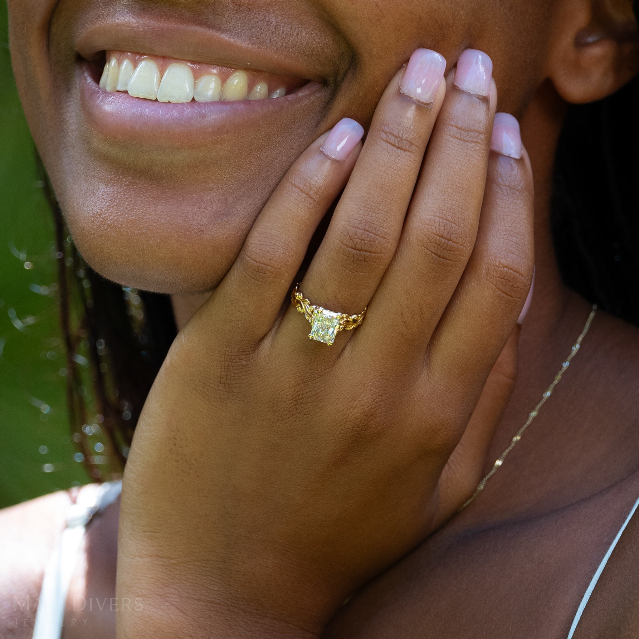 Living Heirloom Solitaire Lab Grown Diamond Engagement Ring in Gold