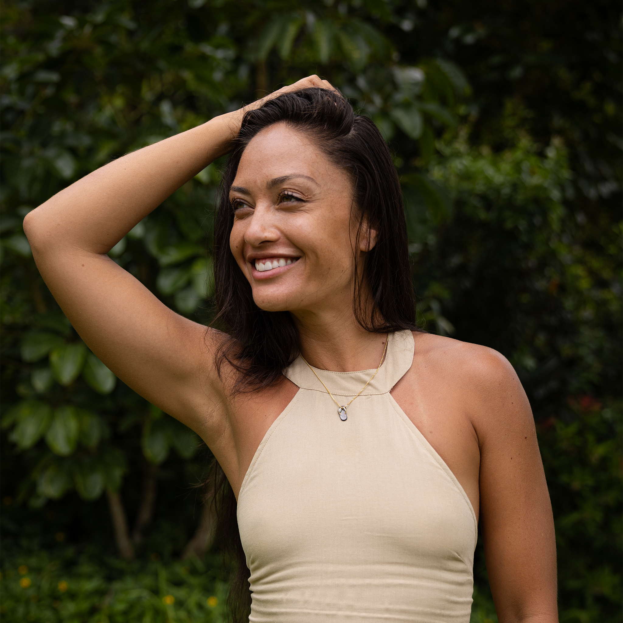 ゴールド・スリッパ・ペンダント - 19mm