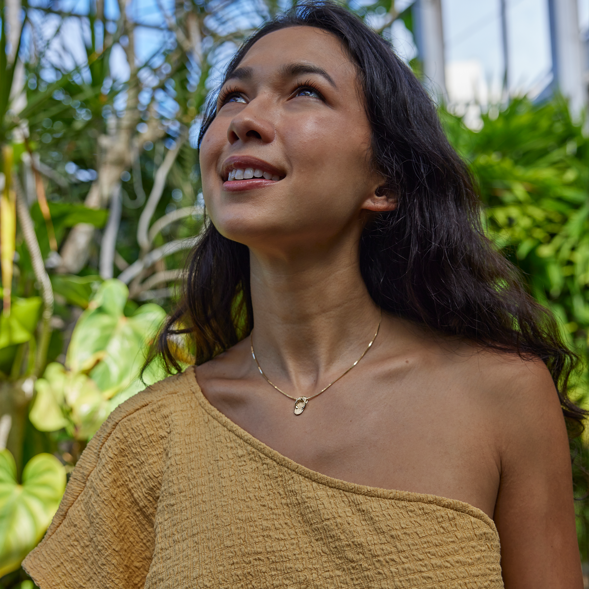 スリッパペンダント ダイヤモンド ゴールド - 18mm