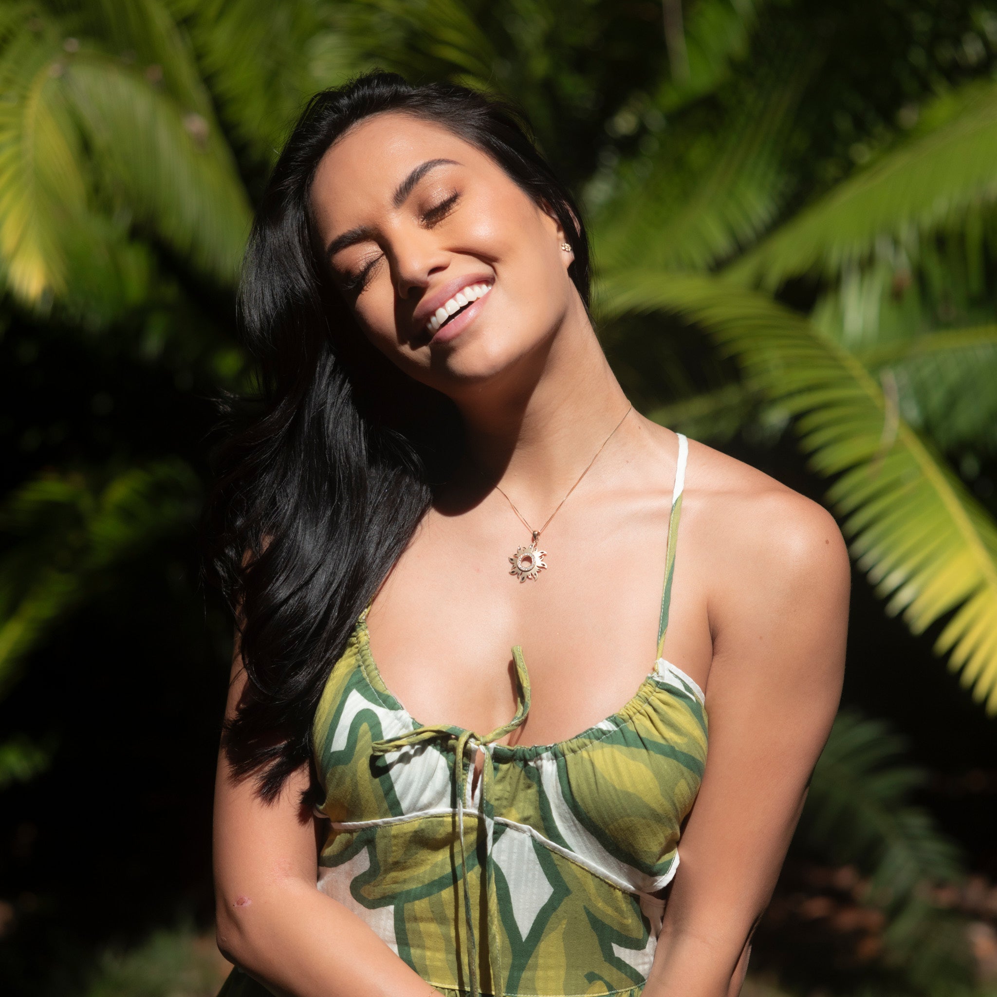 サン・ペンダント ダイヤモンド・ゴールド 29mm