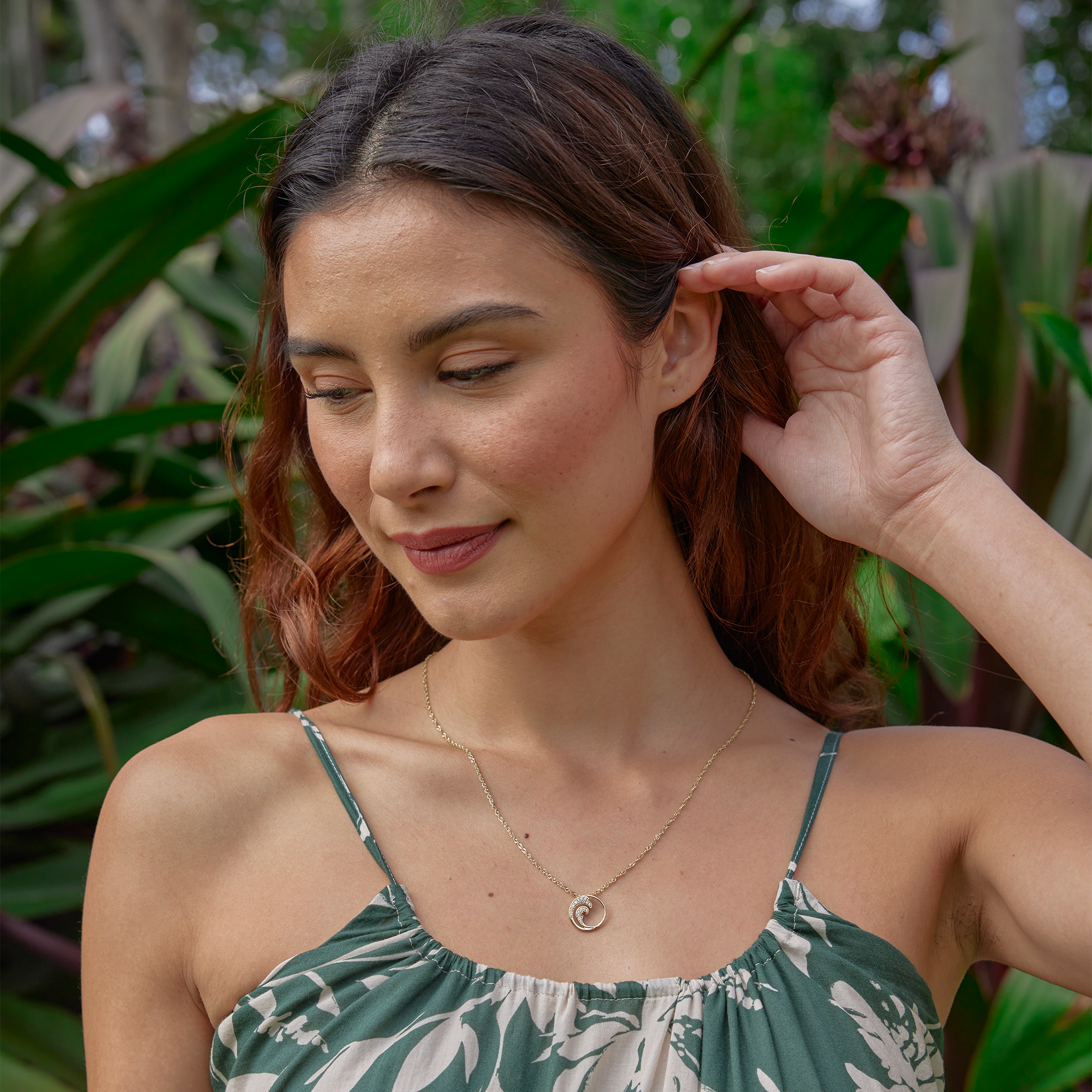 ナル ペンダント ダイヤモンド ゴールド - 15mm