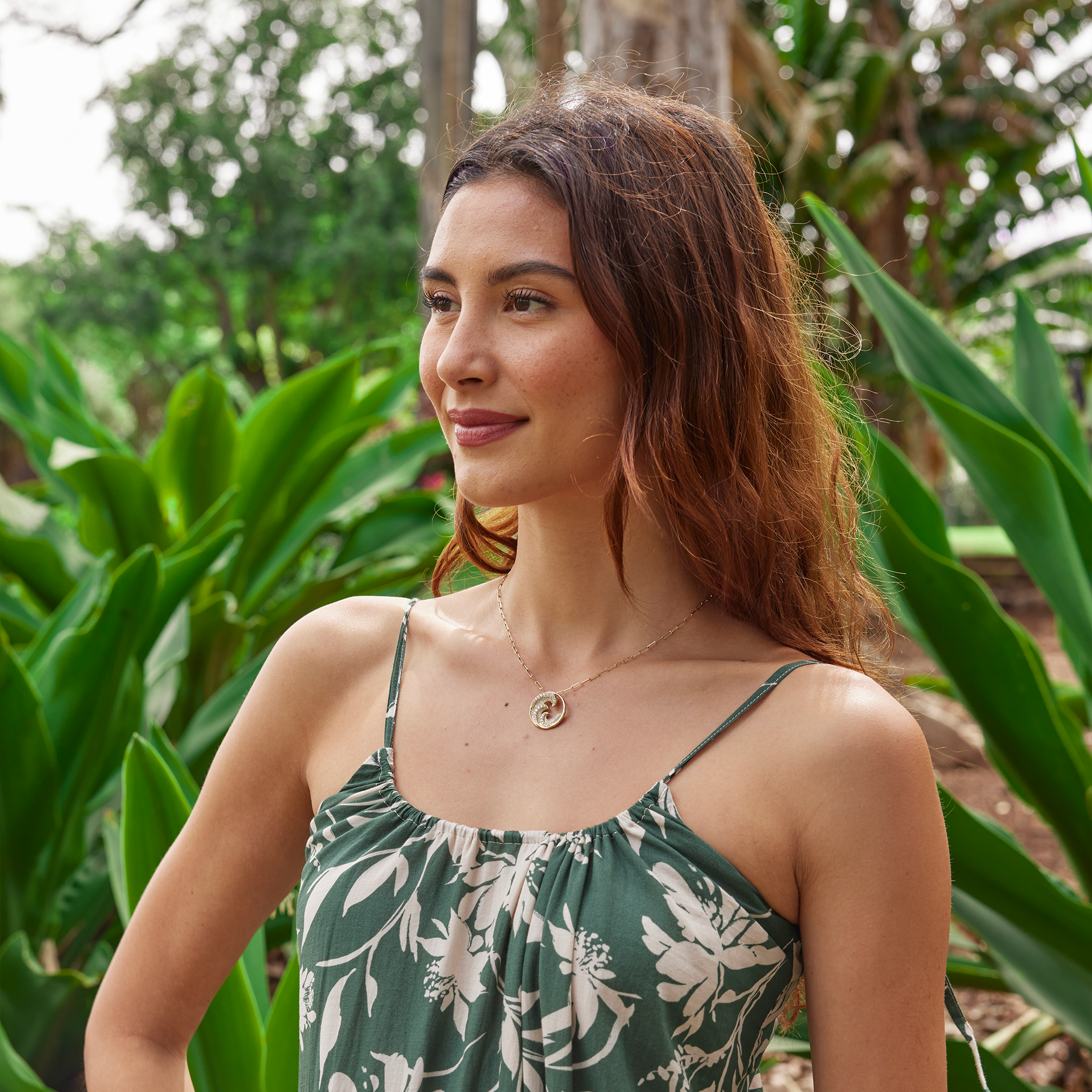 ナル ペンダント ダイヤモンド ゴールド - 22mm