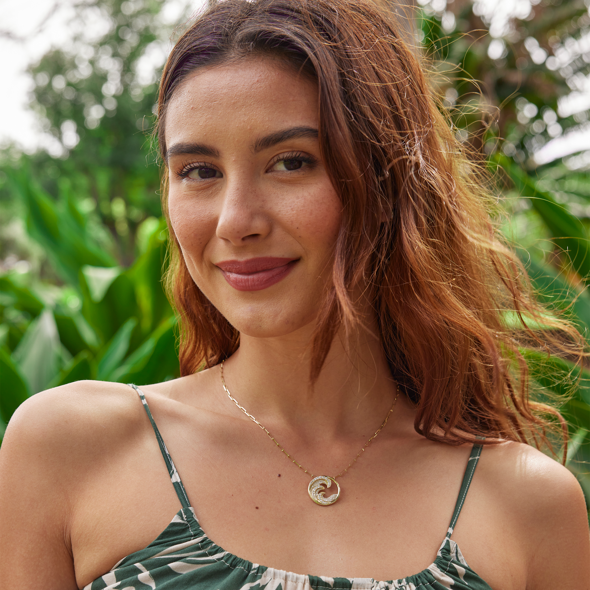 ナル ペンダント ダイヤモンド ゴールド - 22mm