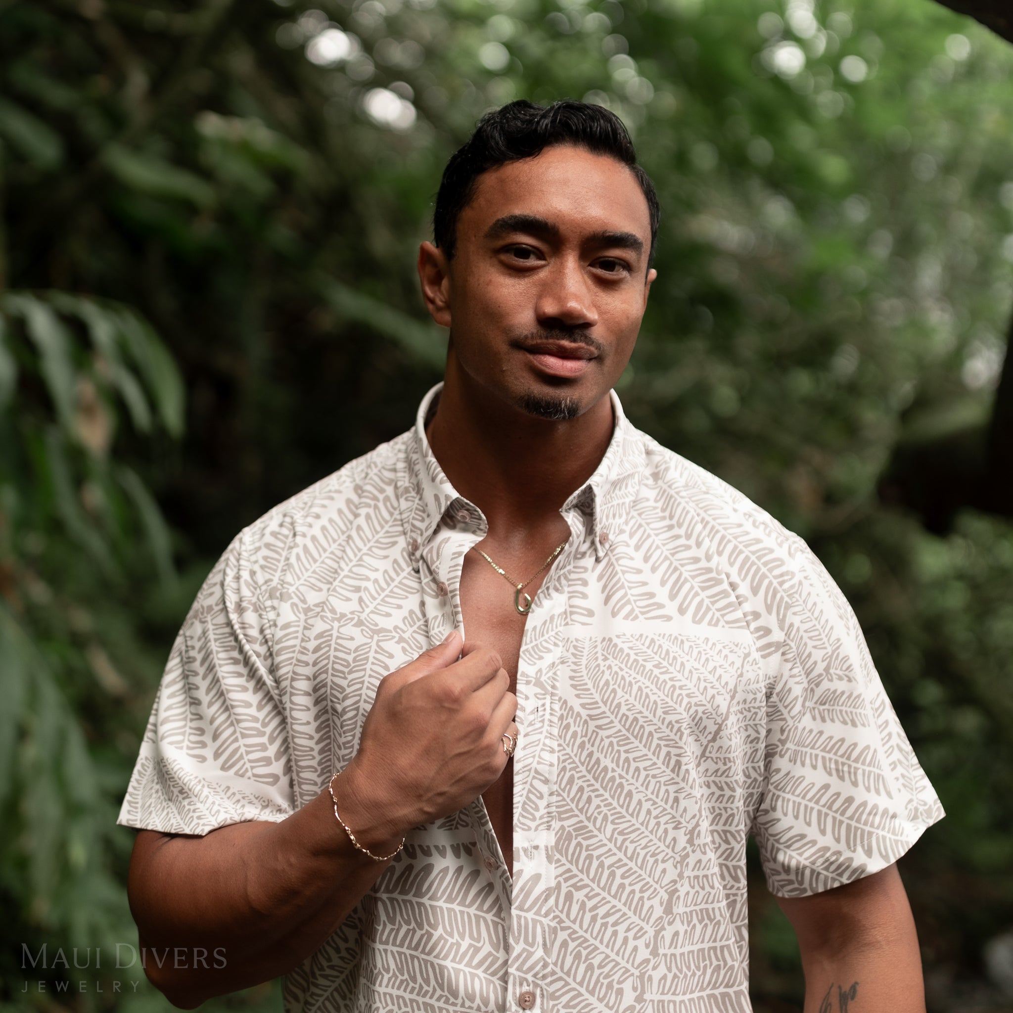 フィッシュフック・ペンダント ゴールド - 24mm