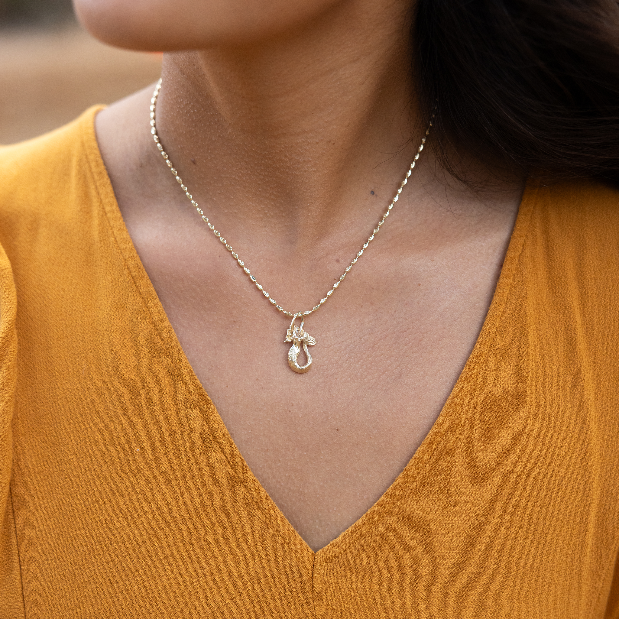 マーメイド・ペンダント ゴールド - 25mm