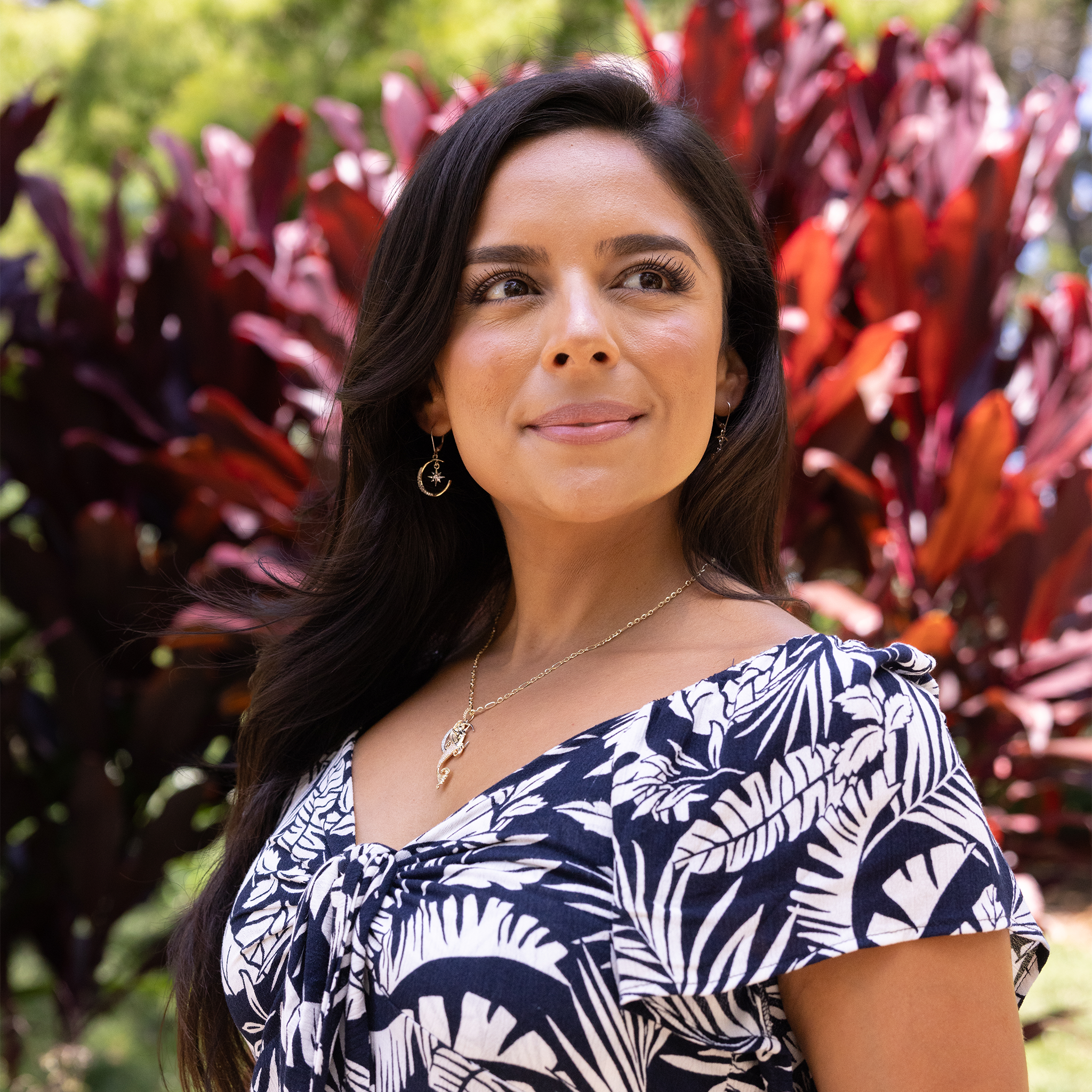 ムーンマーメイド ペンダント ダイヤモンド ツートーンゴールド 42mm