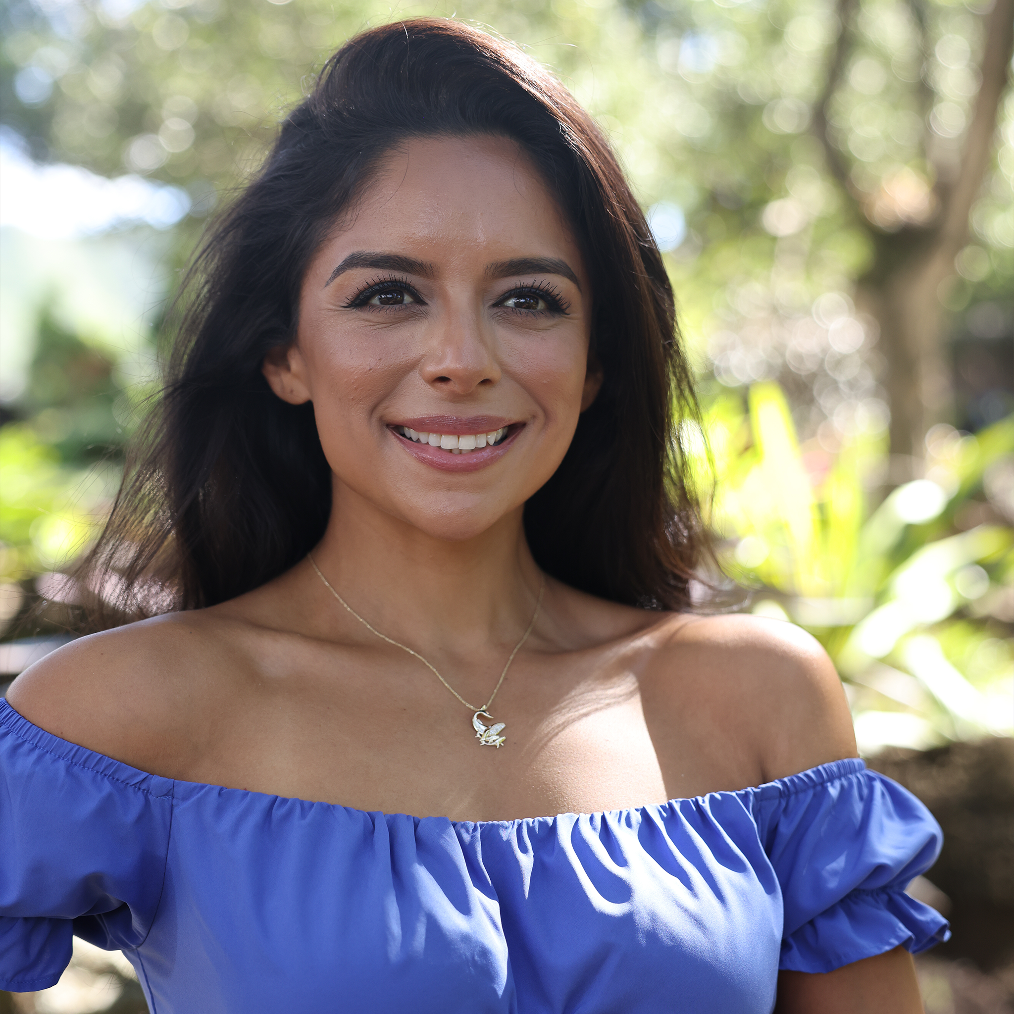 オーシャンダンス ザトウクジラの母と子のペンダント ダイヤモンド ゴールド 25mm