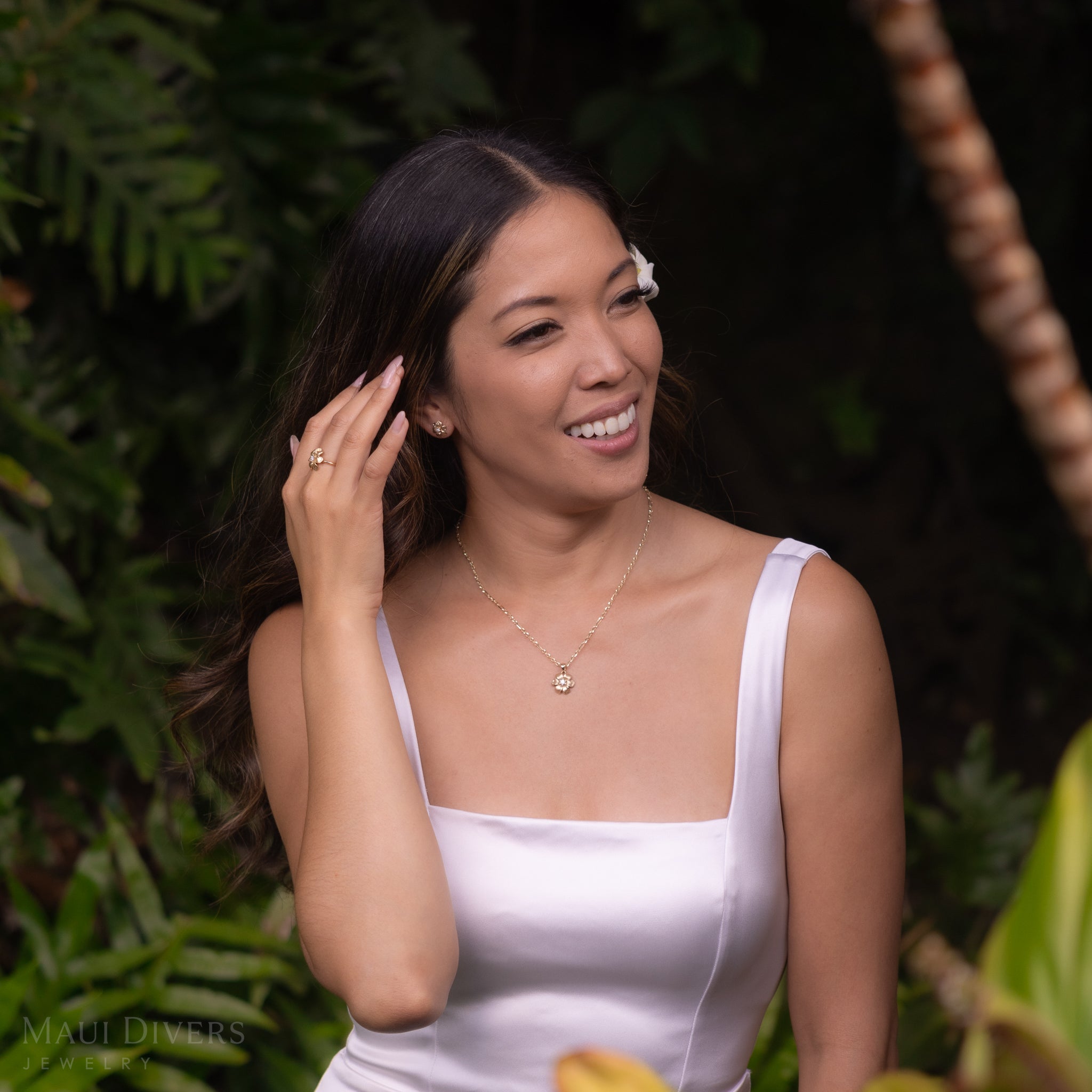 Nāʻū ペンダント ダイヤモンド ゴールド 15mm