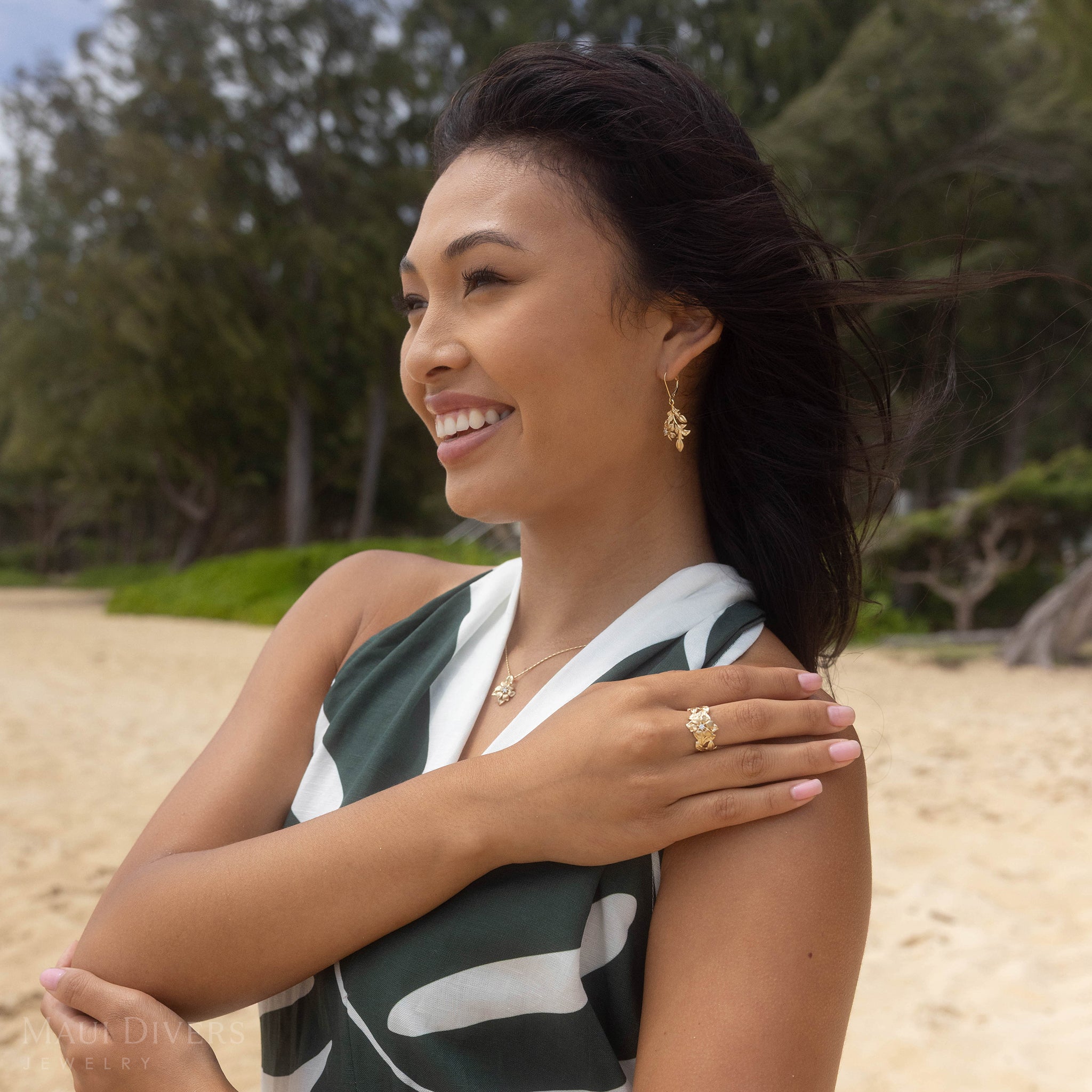 Nāʻū ペンダント ダイヤモンド ゴールド - 18mm