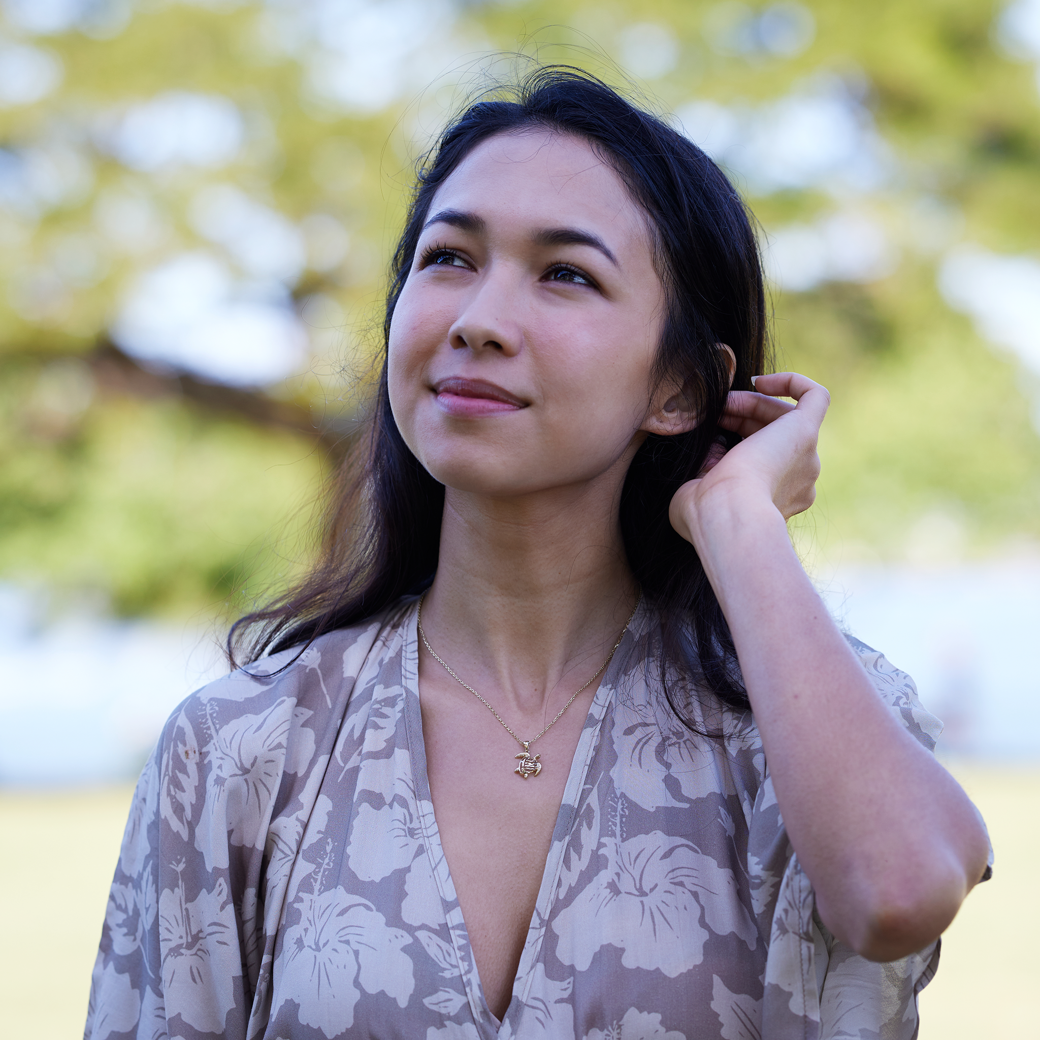 ホヌ・ペンダント ゴールド - 15mm