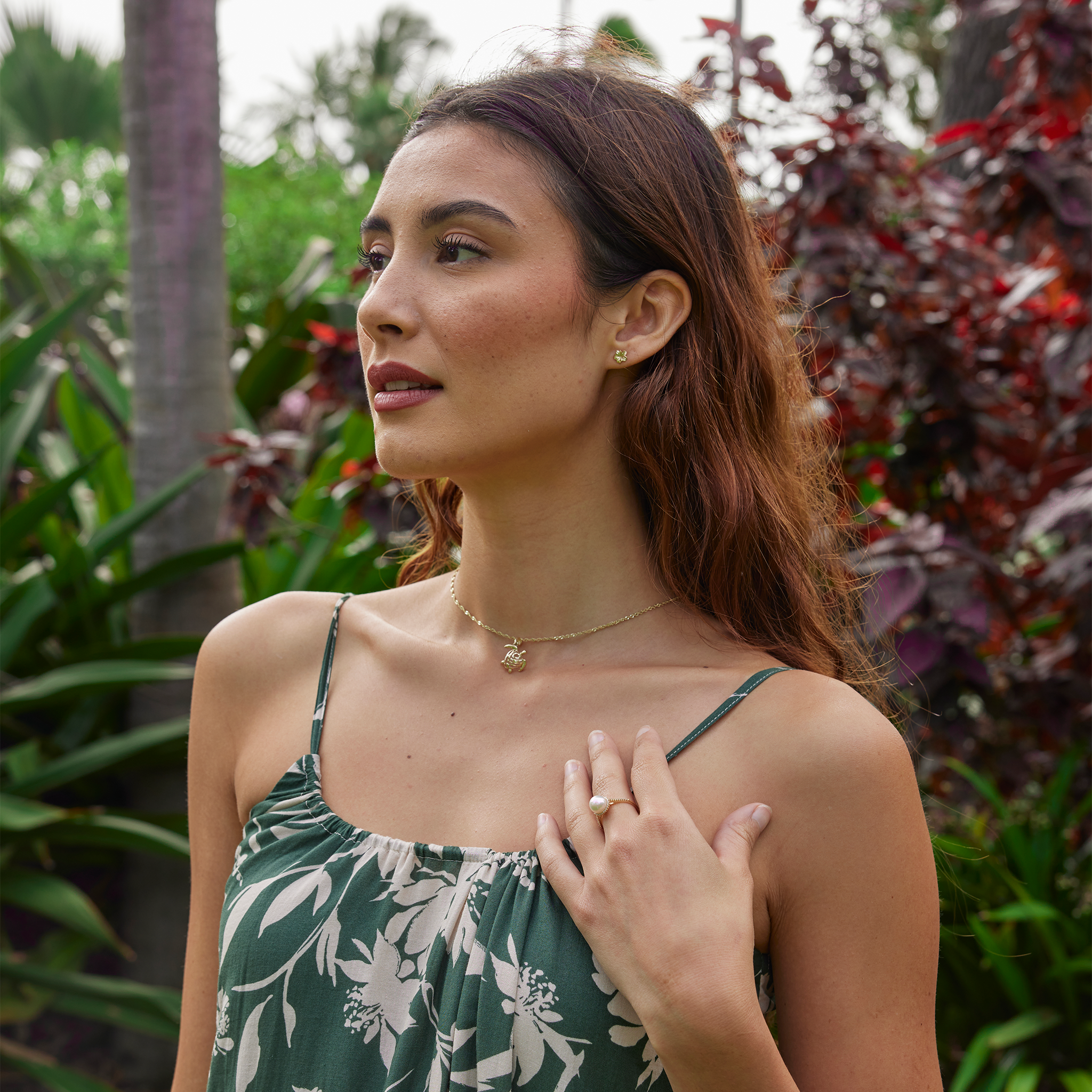 ホヌ・ペンダント ゴールド - 15mm