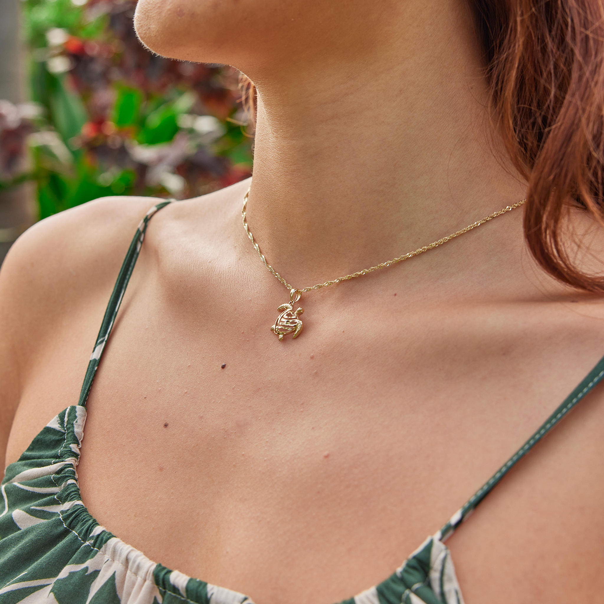 ホヌ・ペンダント ゴールド - 15mm