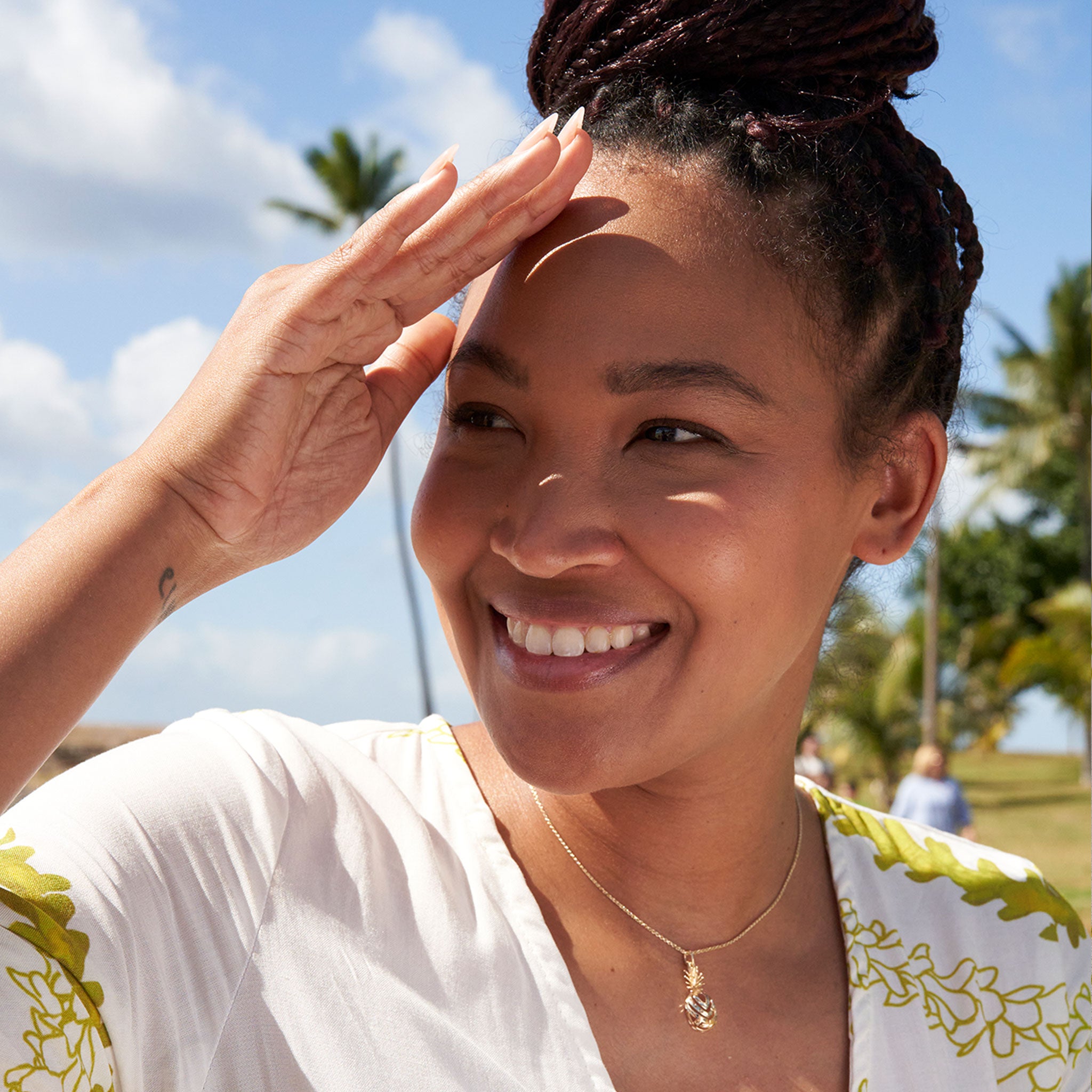 アロハ・パイナップル・ペンダント ゴールド