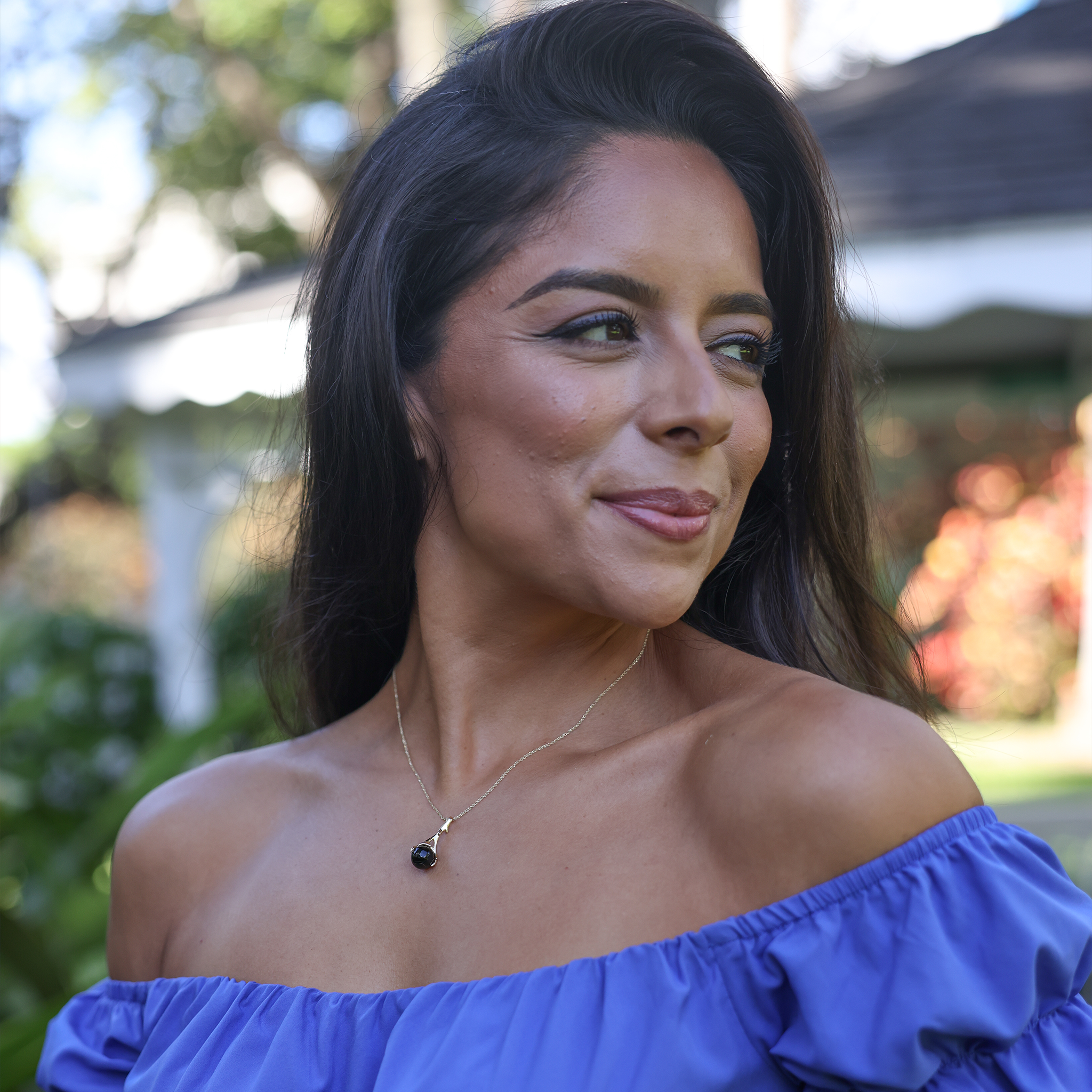 ヘリテージ・ブラックコーラル・ペンダント ゴールド - 25mm