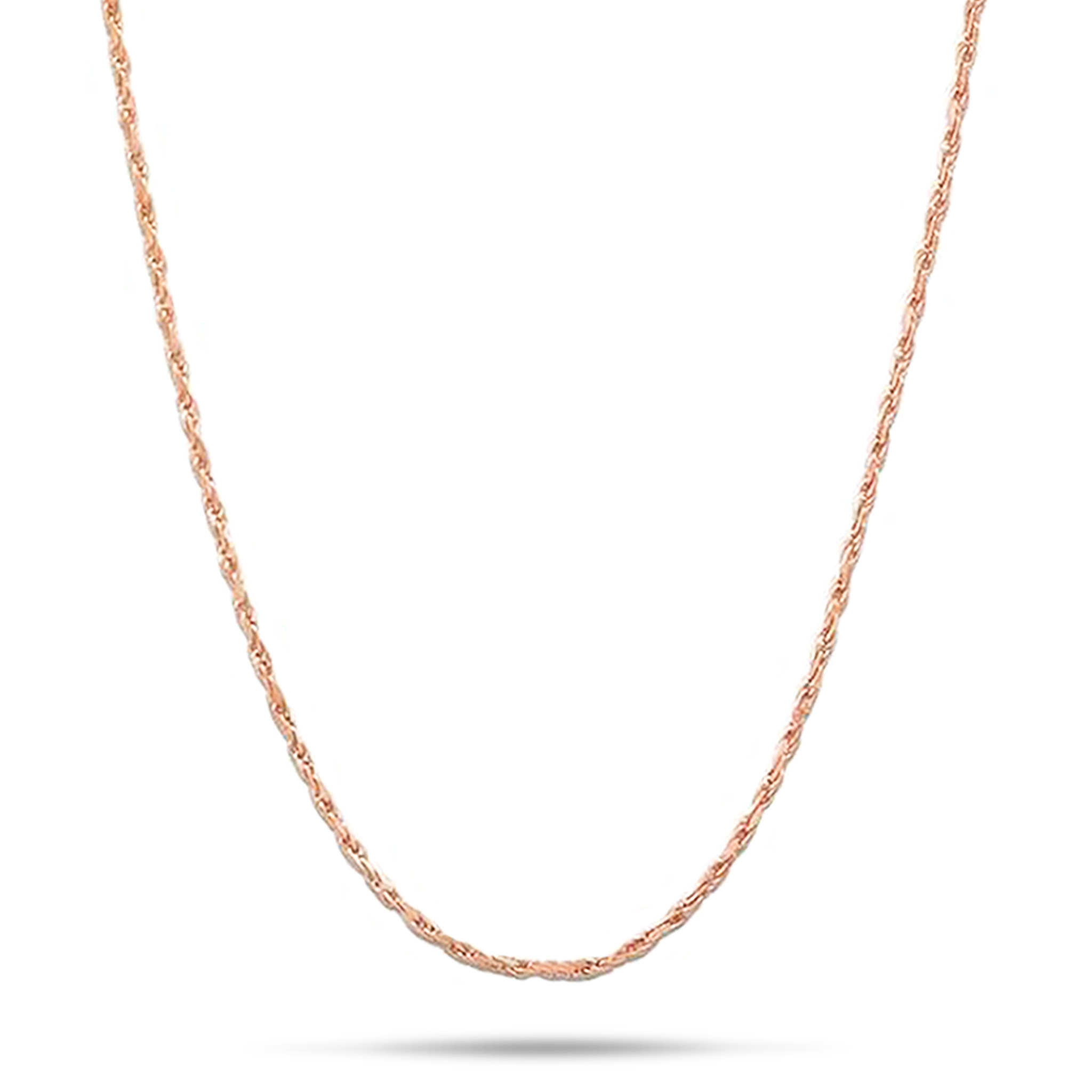 1.2mm Flex Rope Chain in Rose Gold