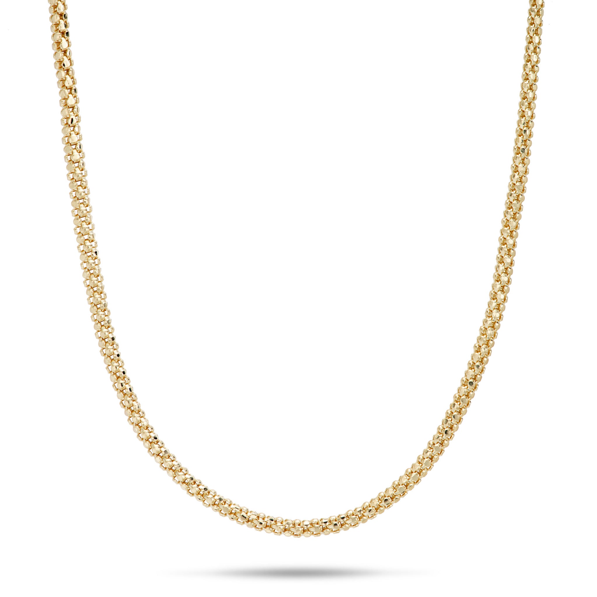 1.6mm Popcorn Chain in Gold