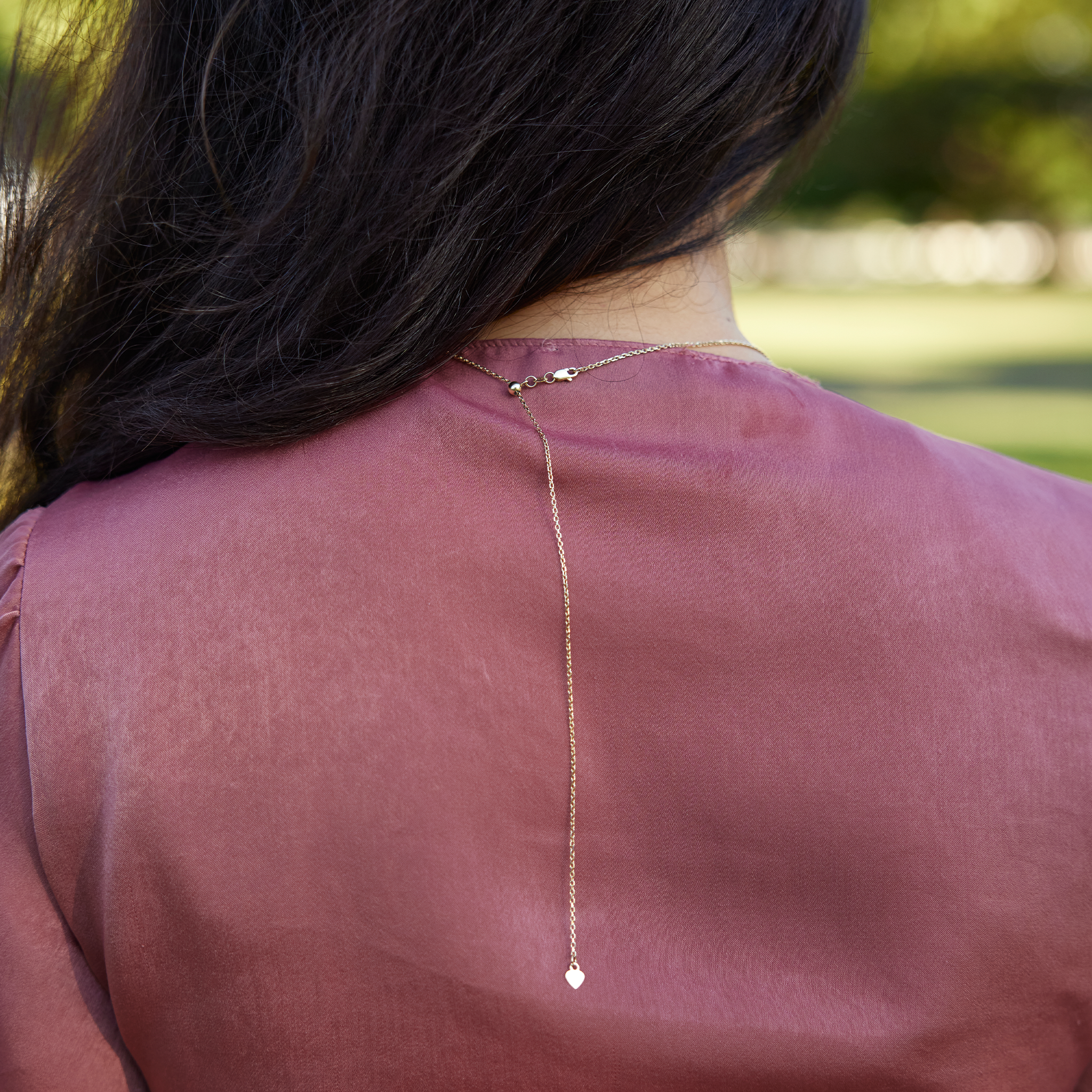 24インチ アジャスタブル1.0mmケーブルチェーン(ゴールド