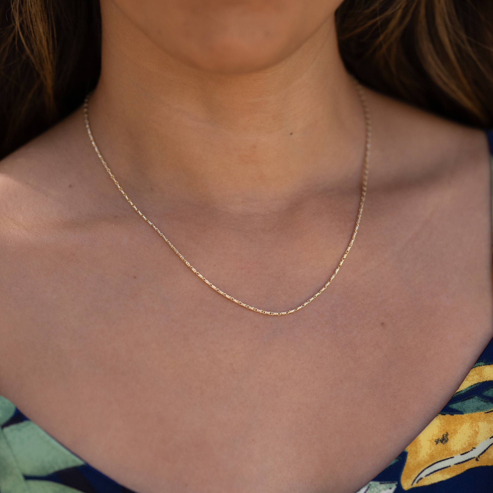 1.4mm Raso Chain in Gold