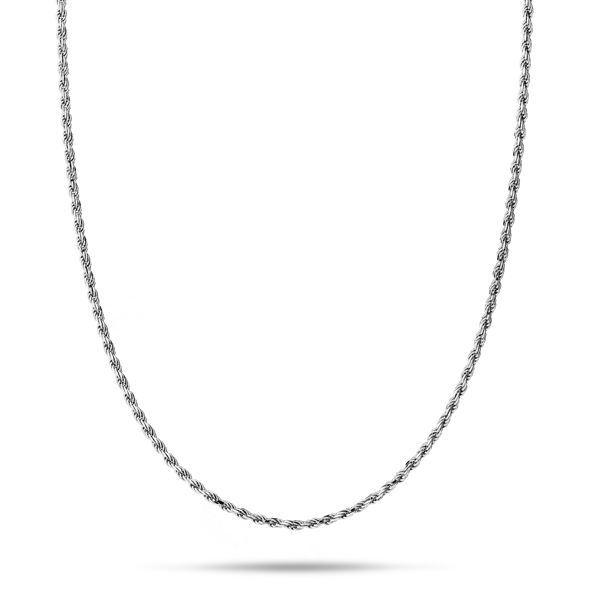 1.2mm Flex Rope Chain in White Gold
