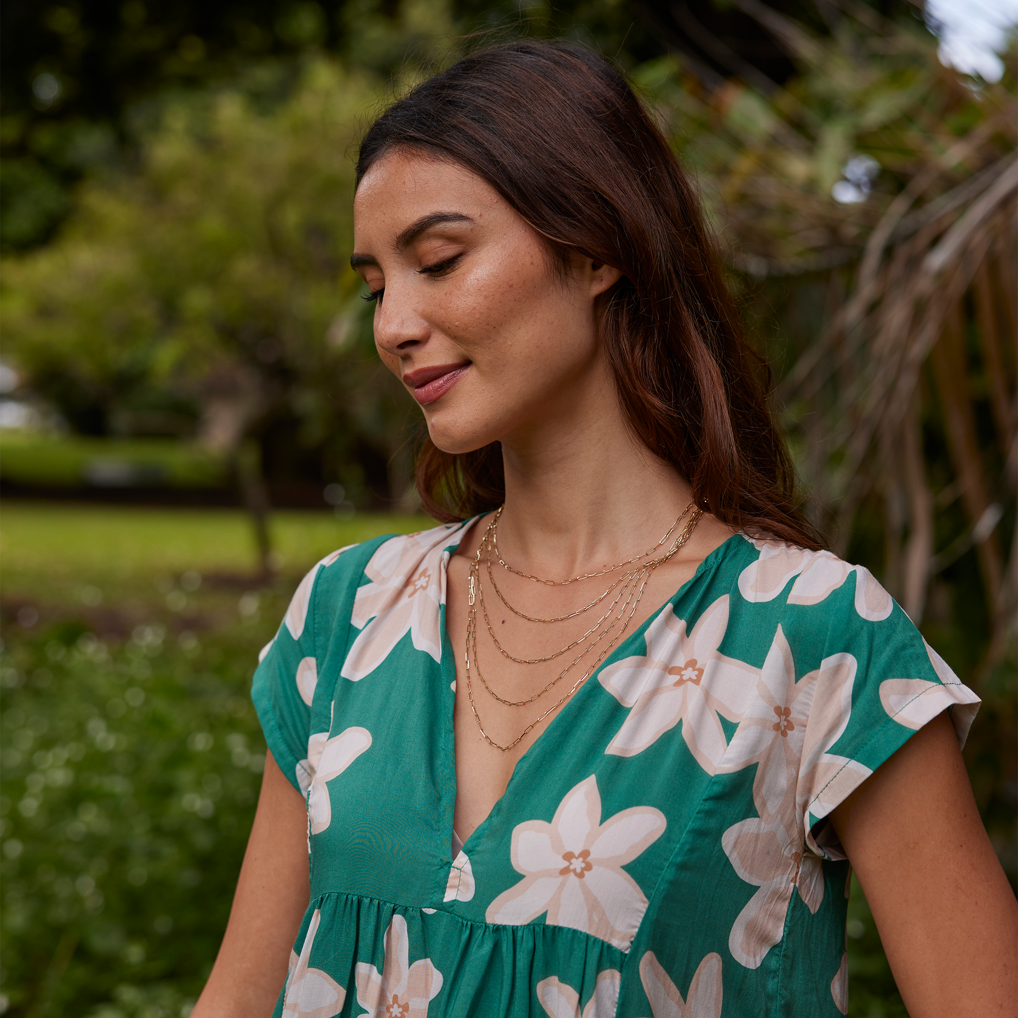 2mmペーパークリップ・チェーン(ゴールド)