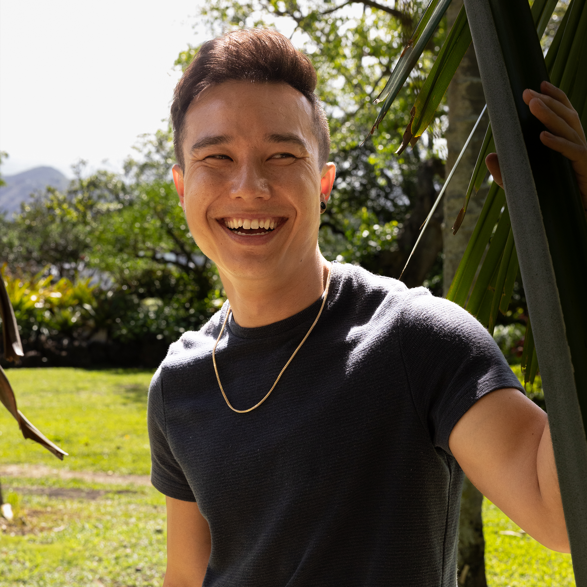 22インチ 2.5mmホロー・フランコ・チェーン(ゴールド