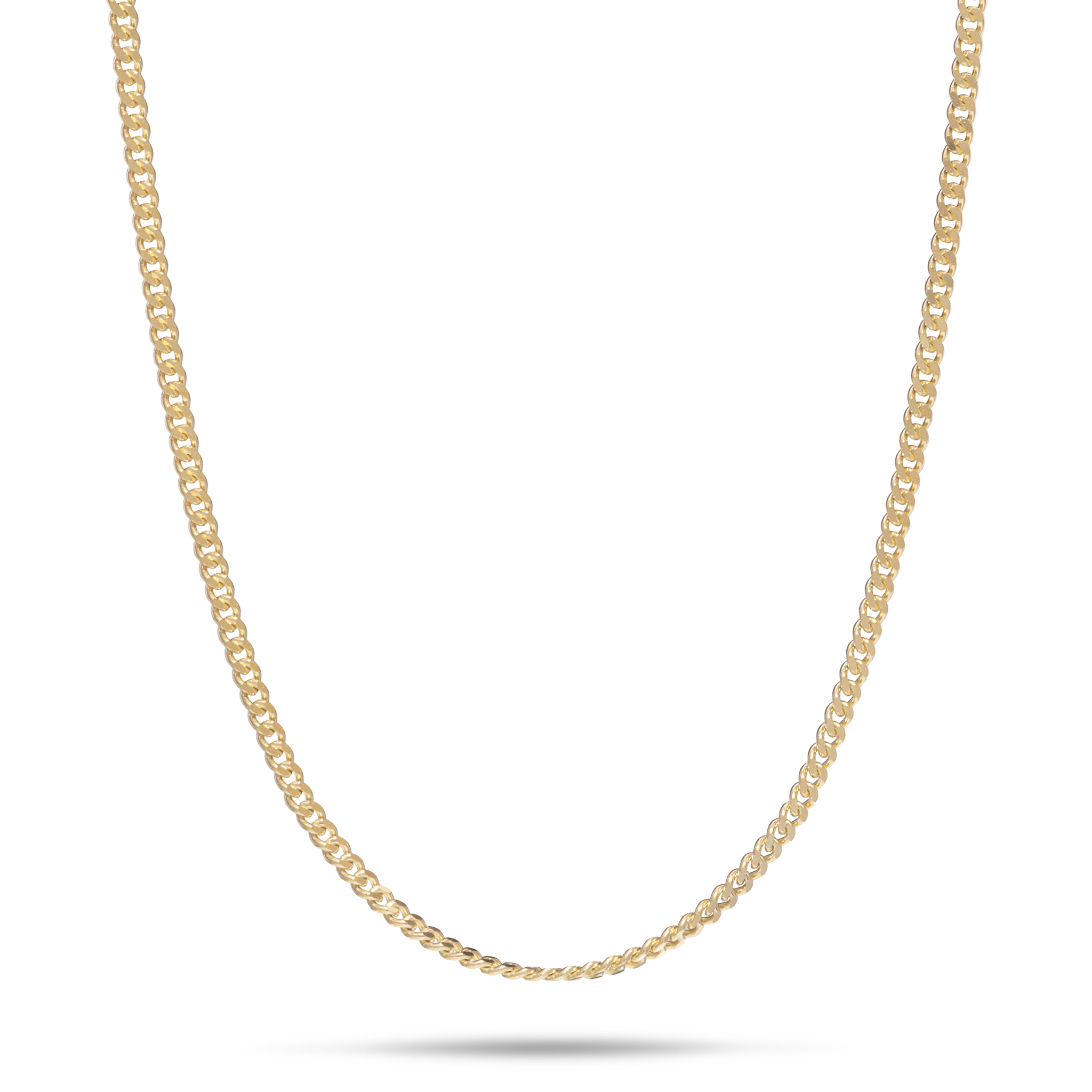 1.5mm Gourmette Chain in Gold