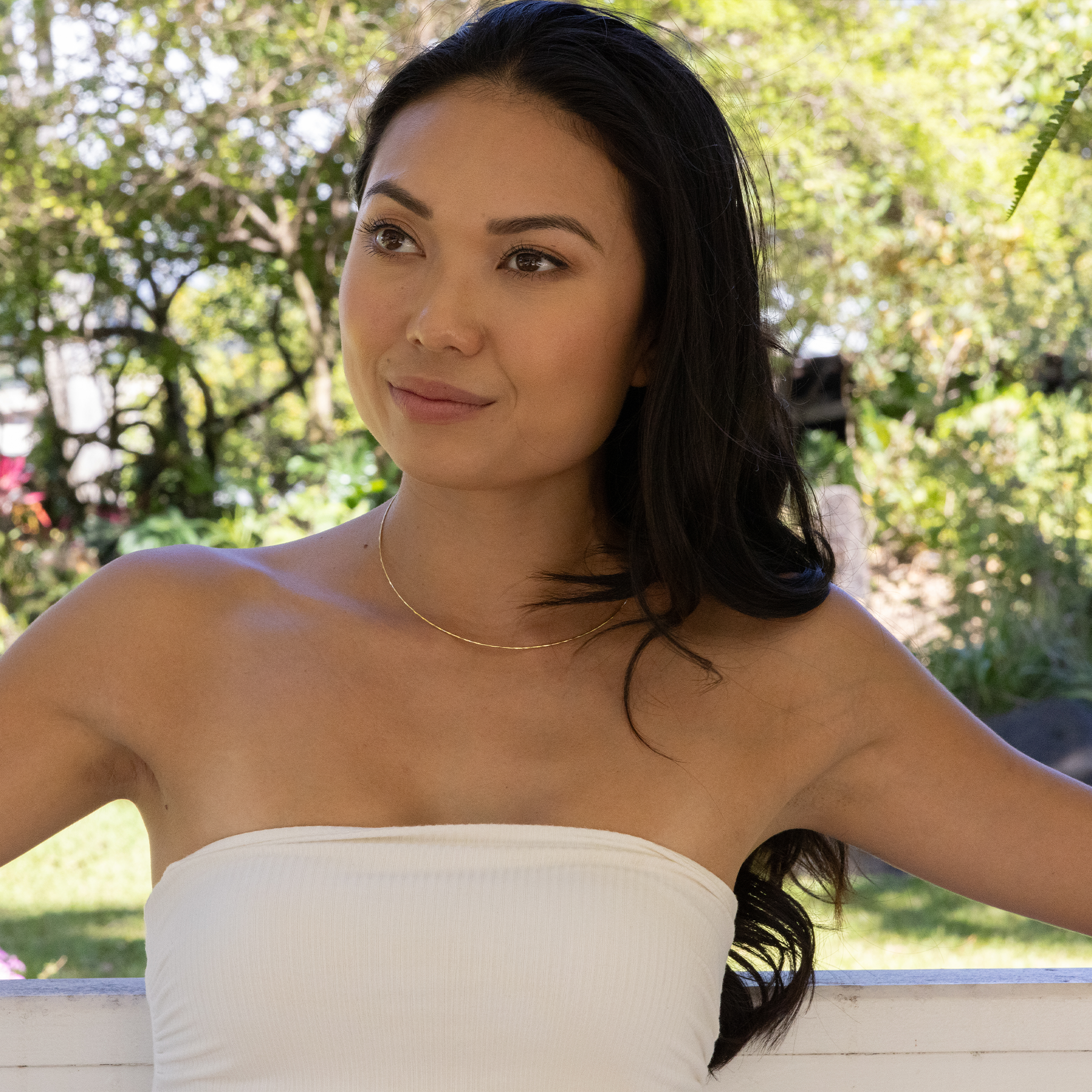 1.5mmラウンドオメガチェーン ゴールド