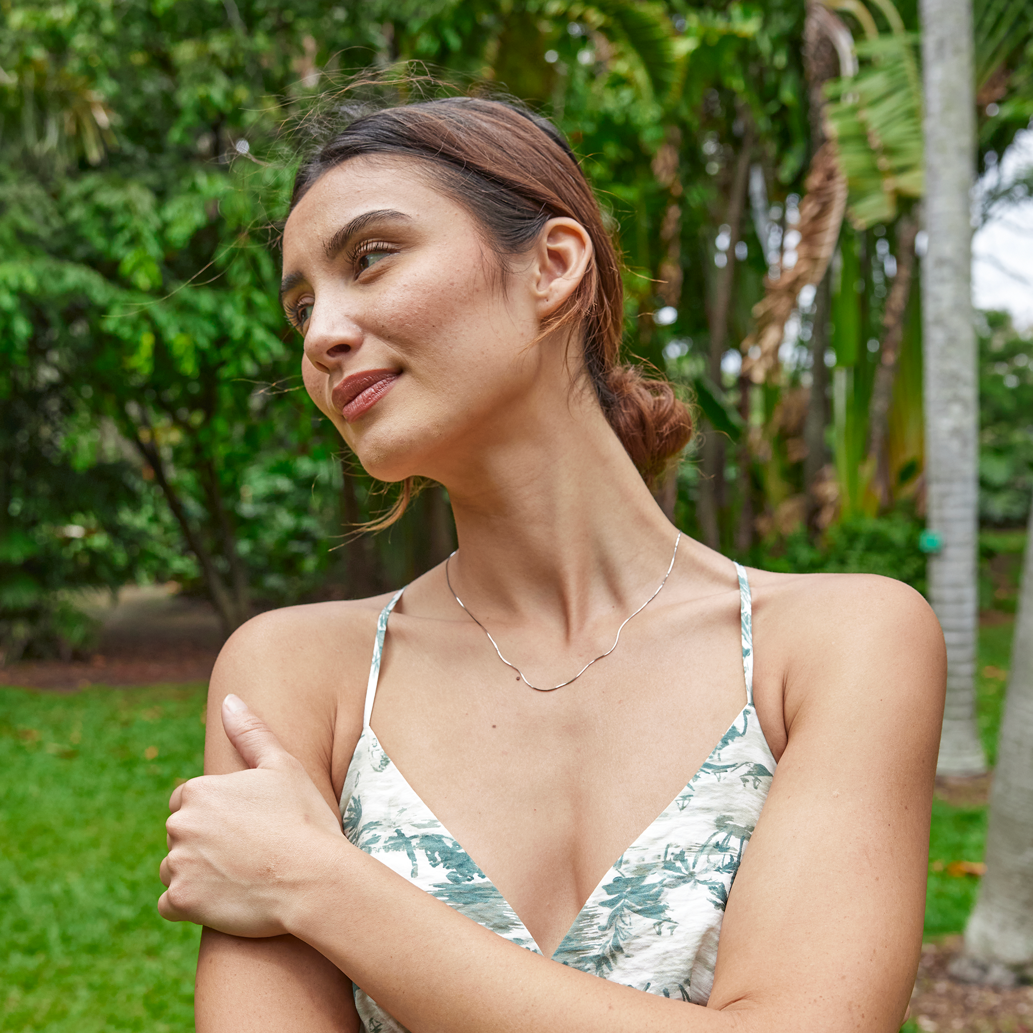 スターリングシルバー製1.0mmスネークチェーン