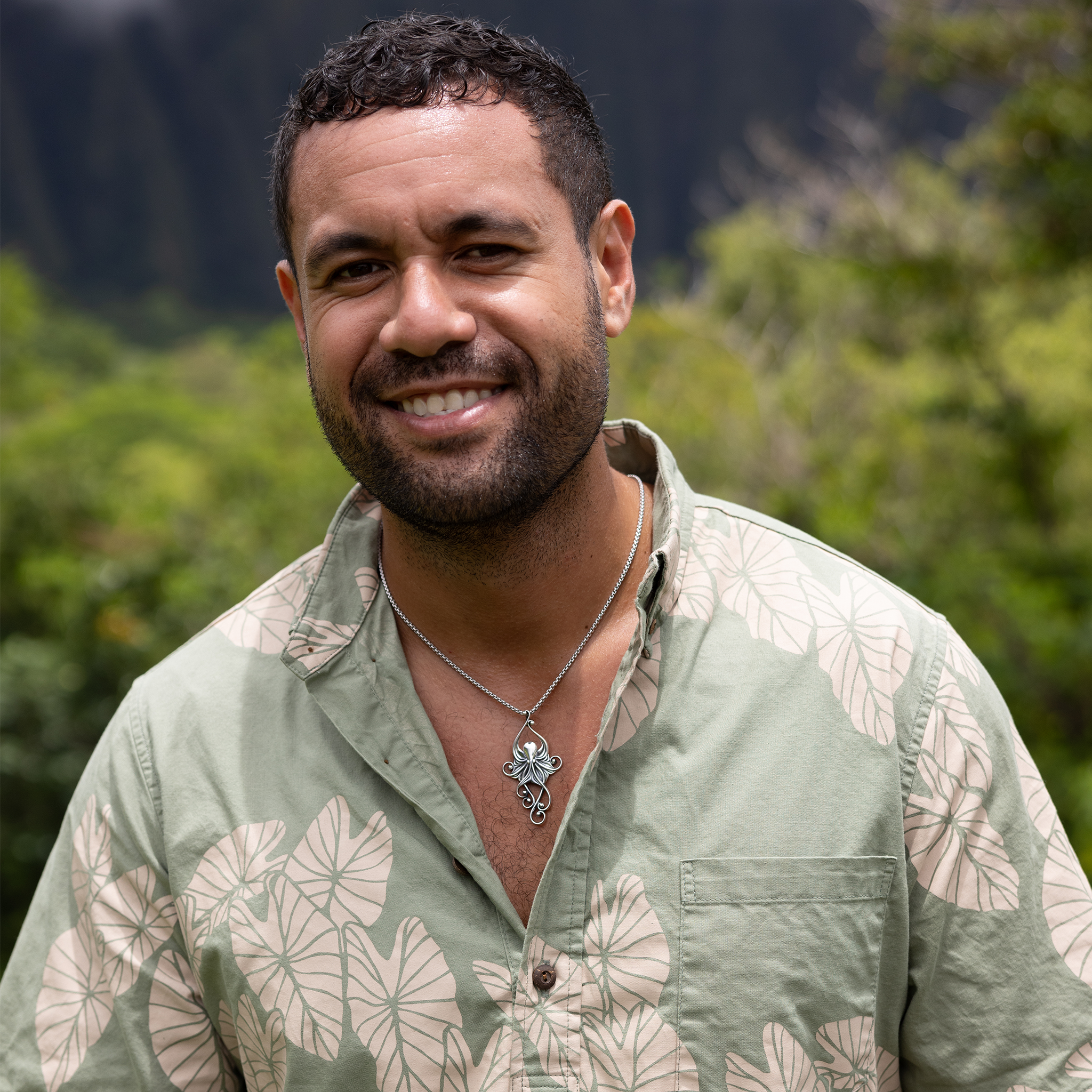 リビング・ヘアルーム・オクトパス・ペンダント スターリングシルバー 63mm