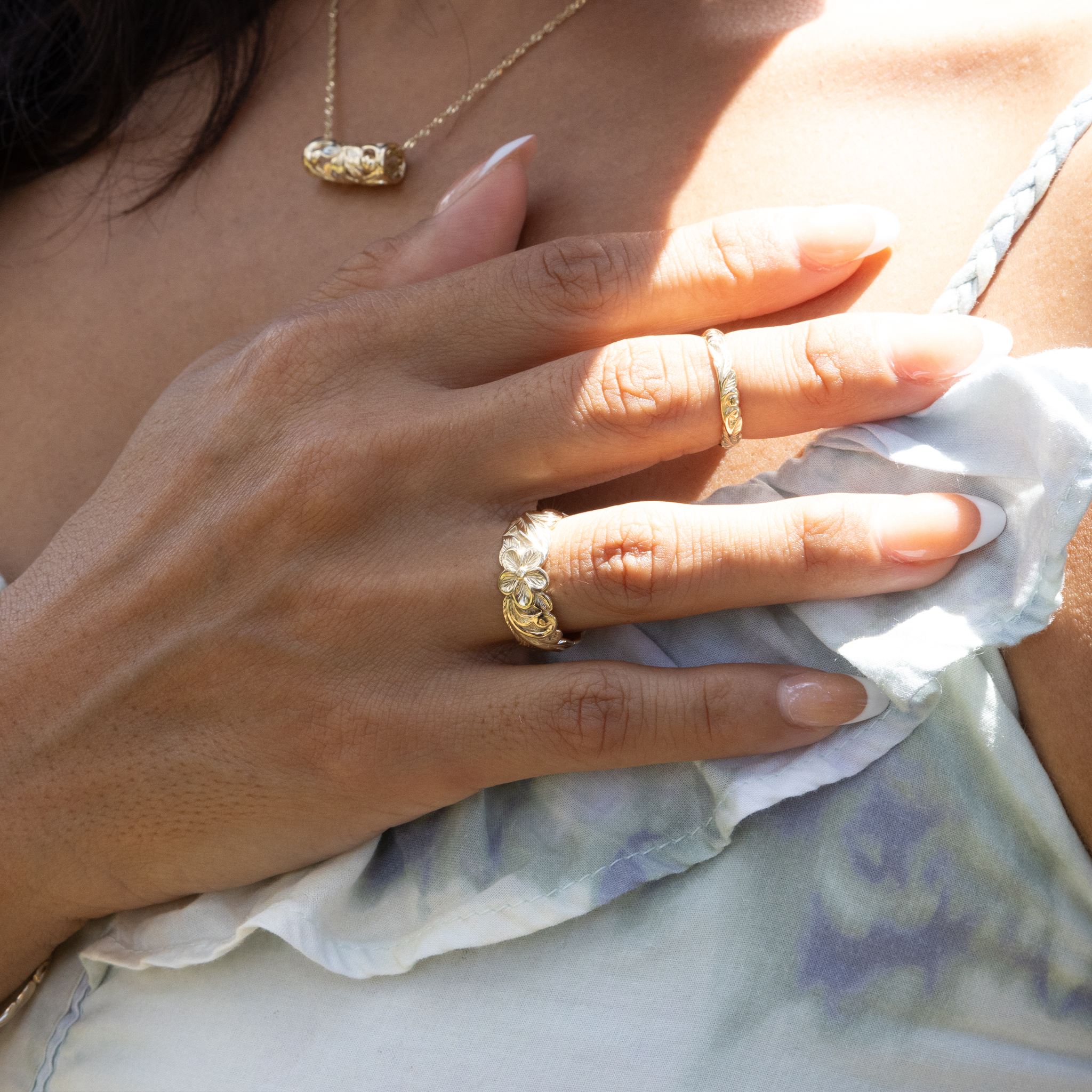 プルメリア ゴールド - 8mm