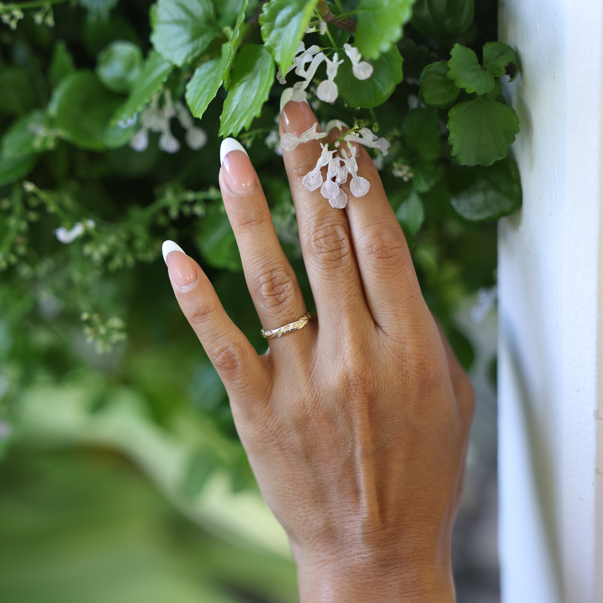 ハワイアン・エアルーム オールド・イングリッシュ・スクロール・リング 3mm ゴールド