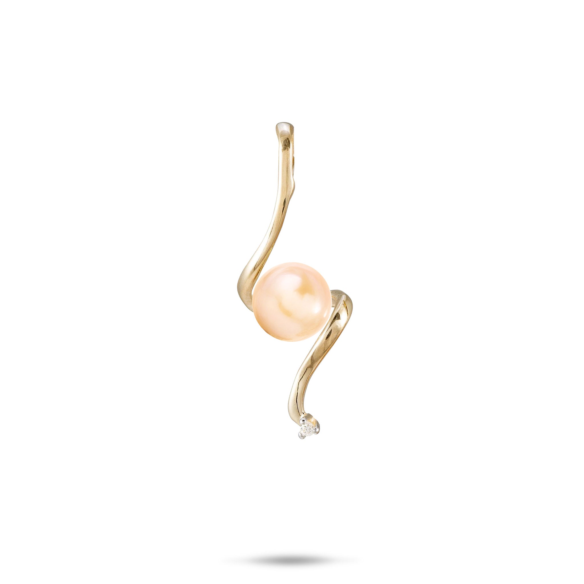 Pick A Pearl Waterfall Pendant in Gold with Diamond - 29mm