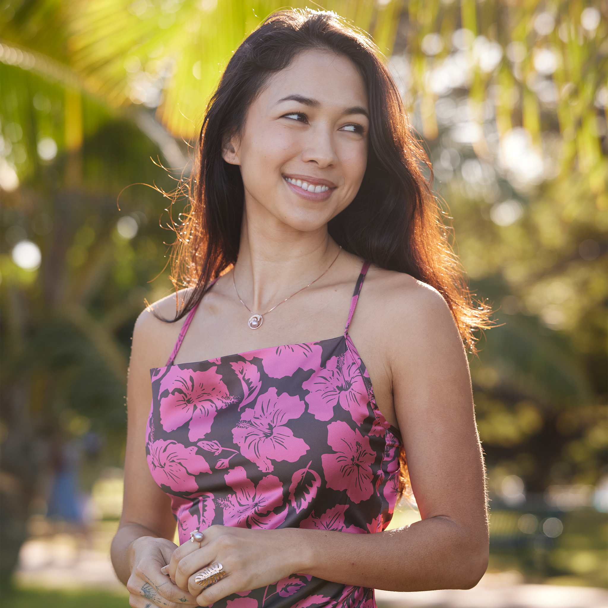 ピック・ア・パール・ナル ペンダント ダイヤモンド ローズゴールド 18mm