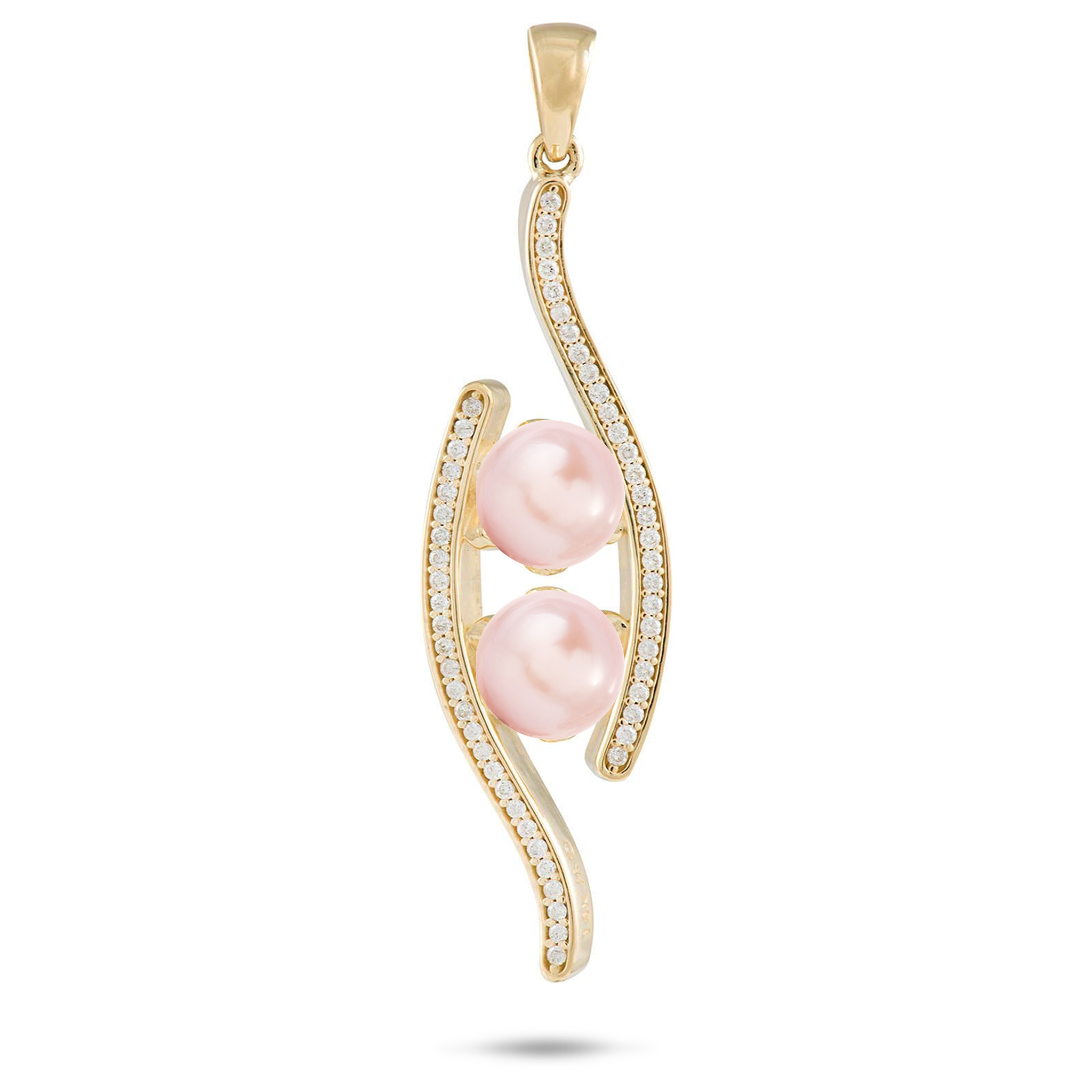 Pick A Pearl Pendant in Gold - 39mm