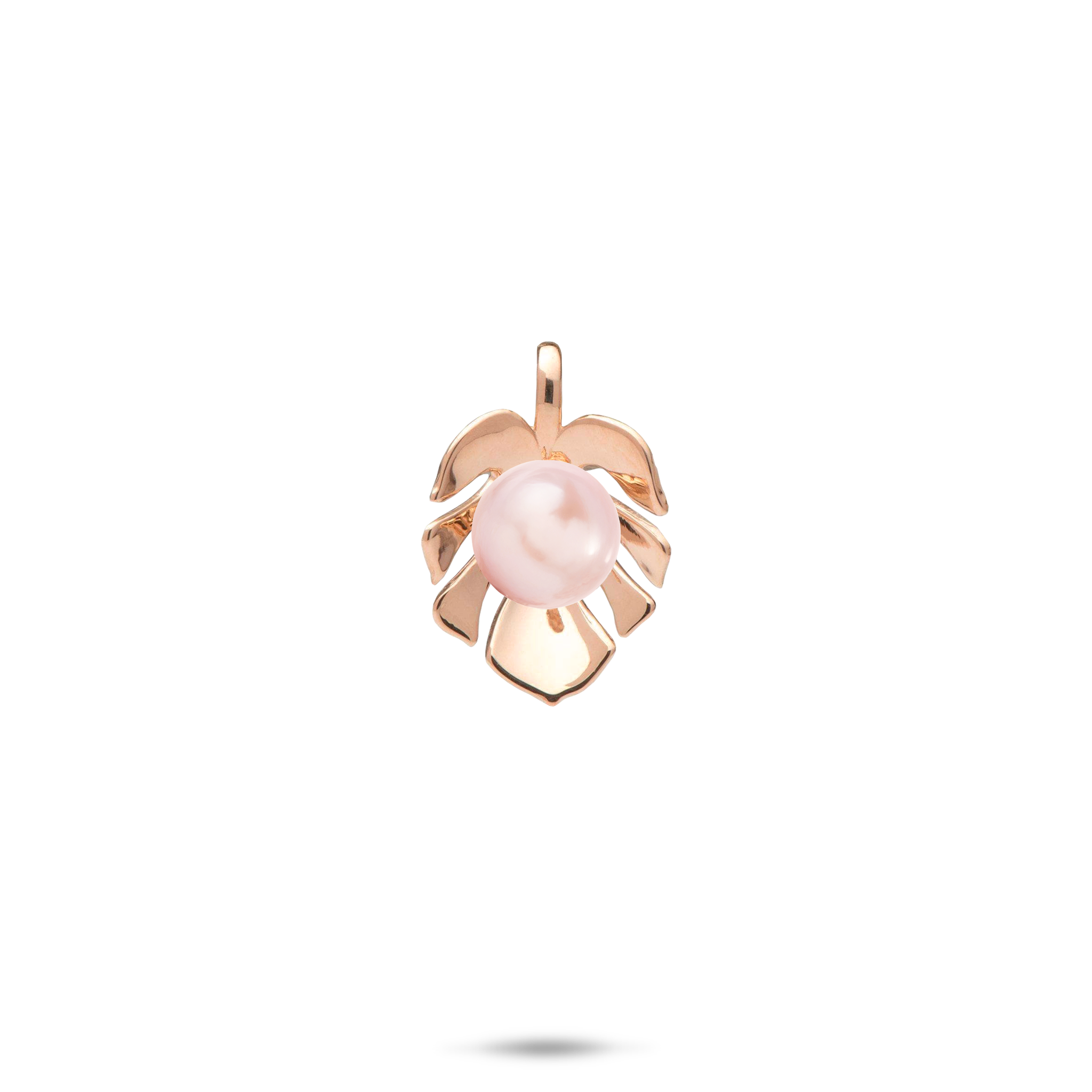 Pick A Pearl Monstera Pendant in Rose Gold - 17mm
