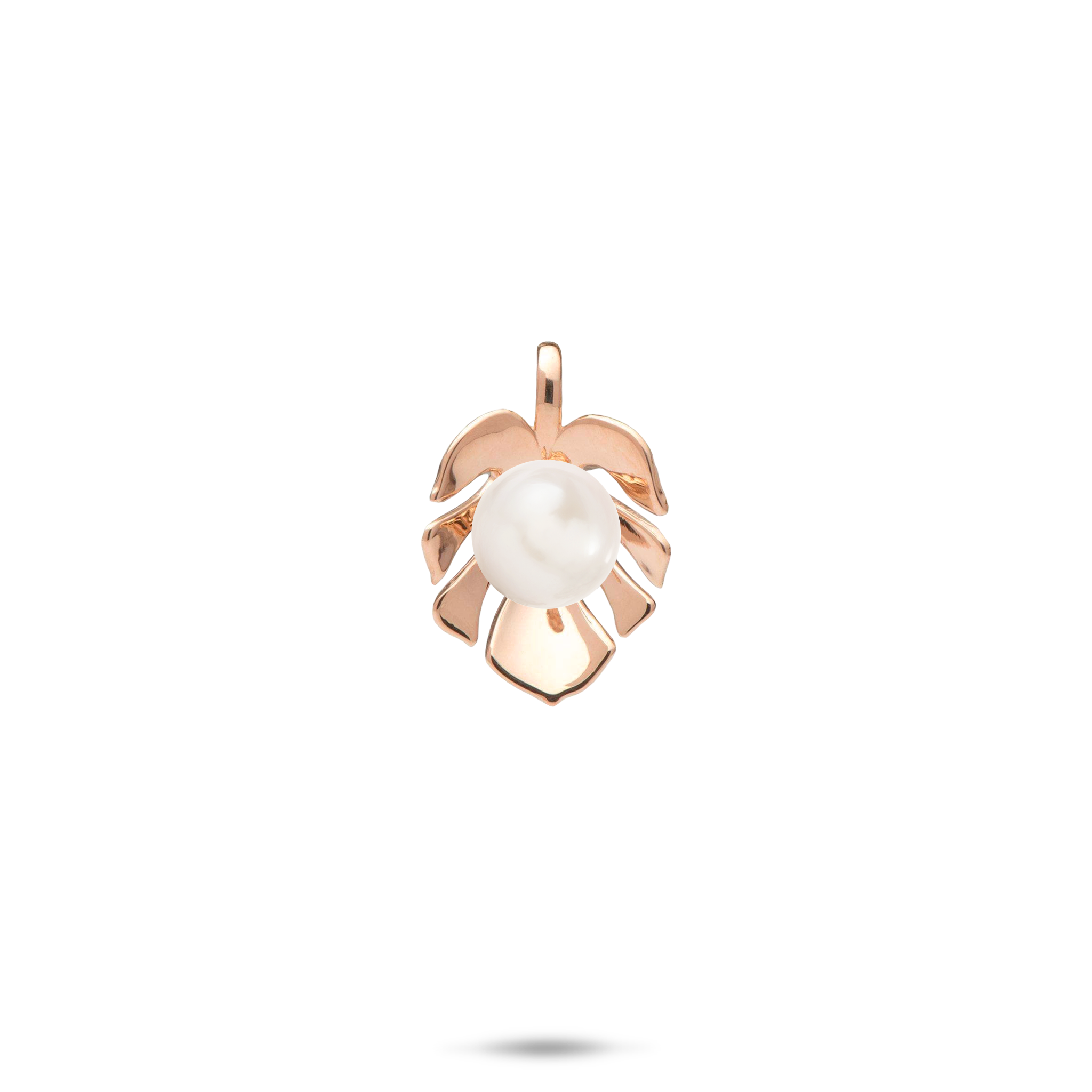 Pick A Pearl Monstera Pendant in Rose Gold - 17mm