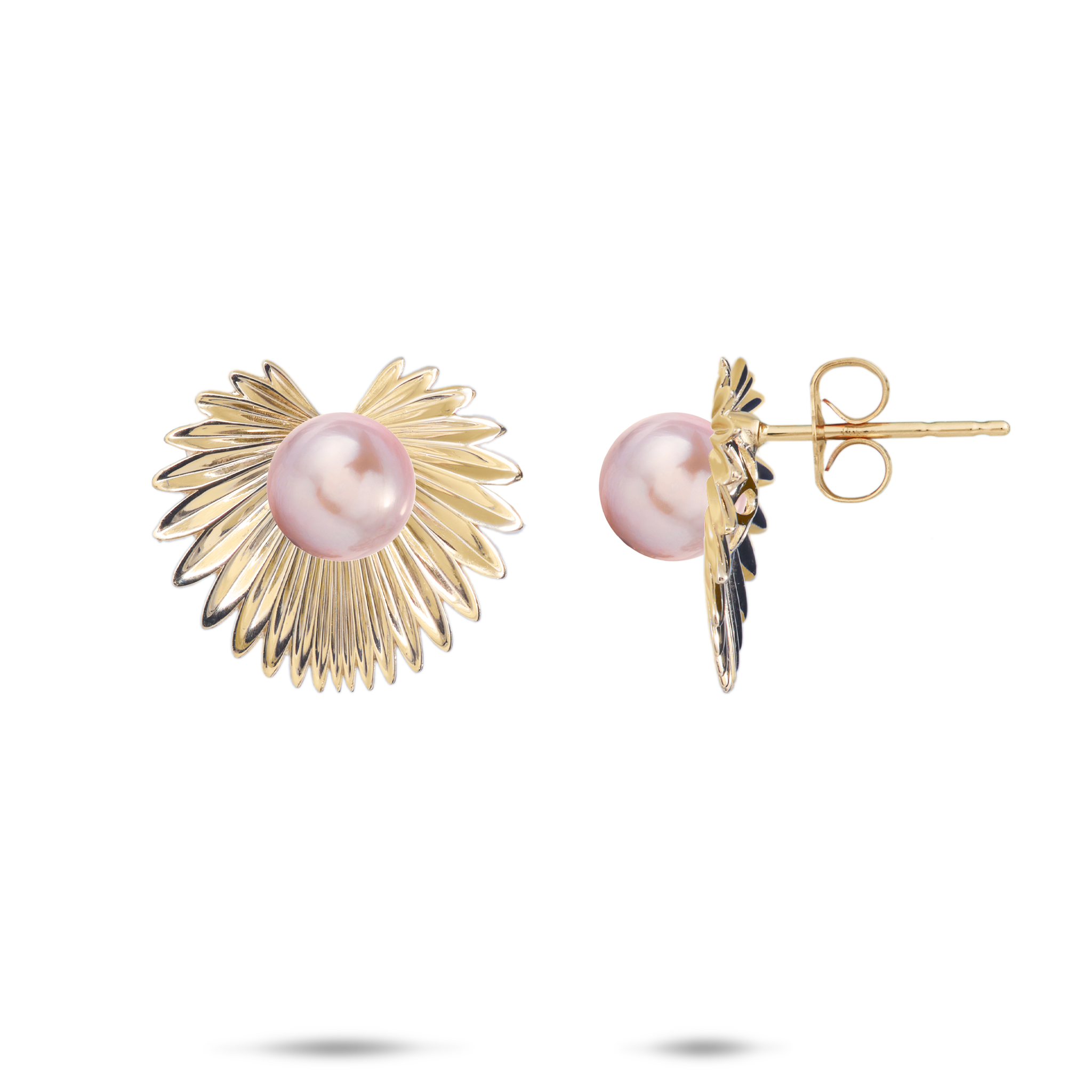 Pick A Pearl Kailua Palms Earrings in Gold - 14mm