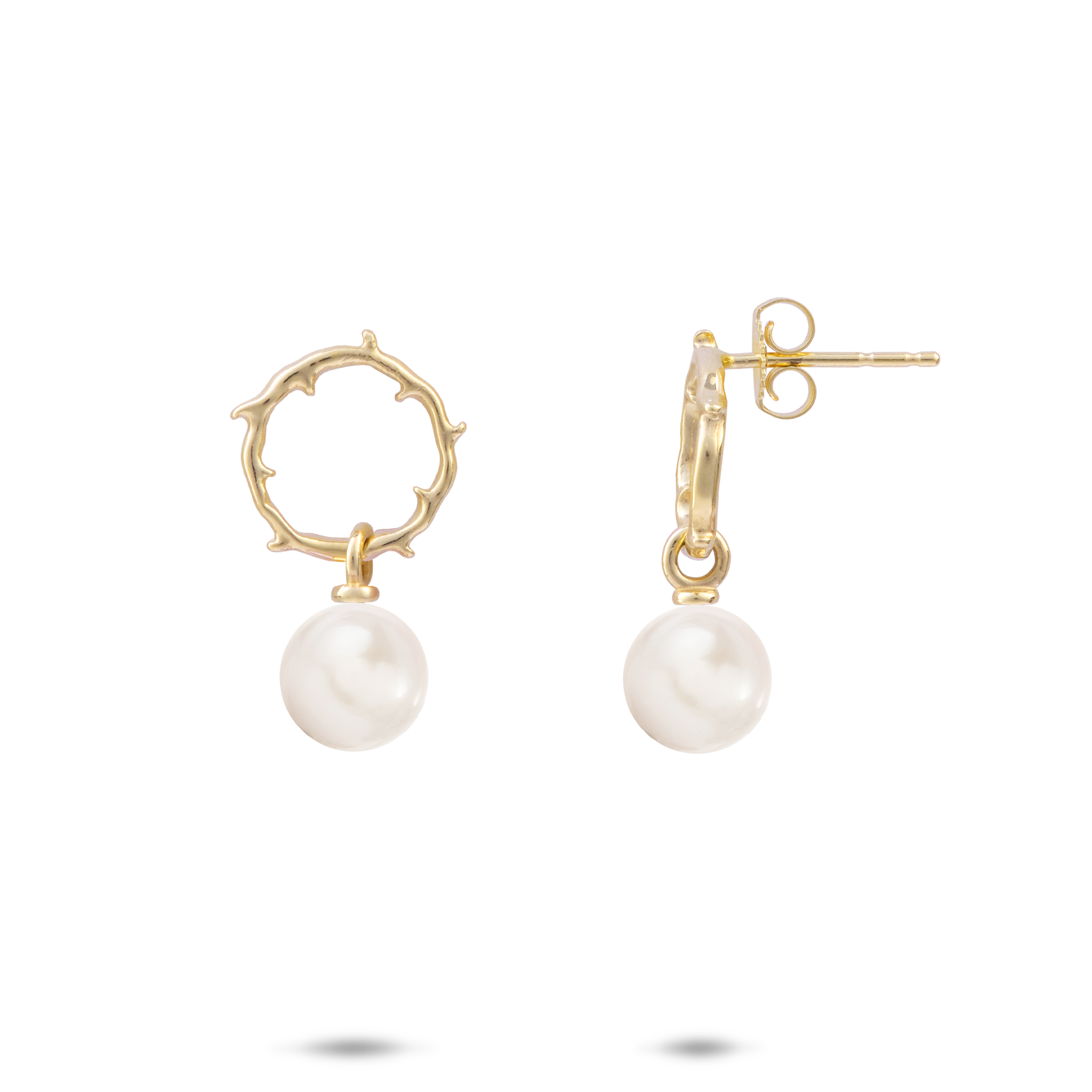 ピック・ア・パール・ヘリテージ・ピアス ゴールド - 11mm