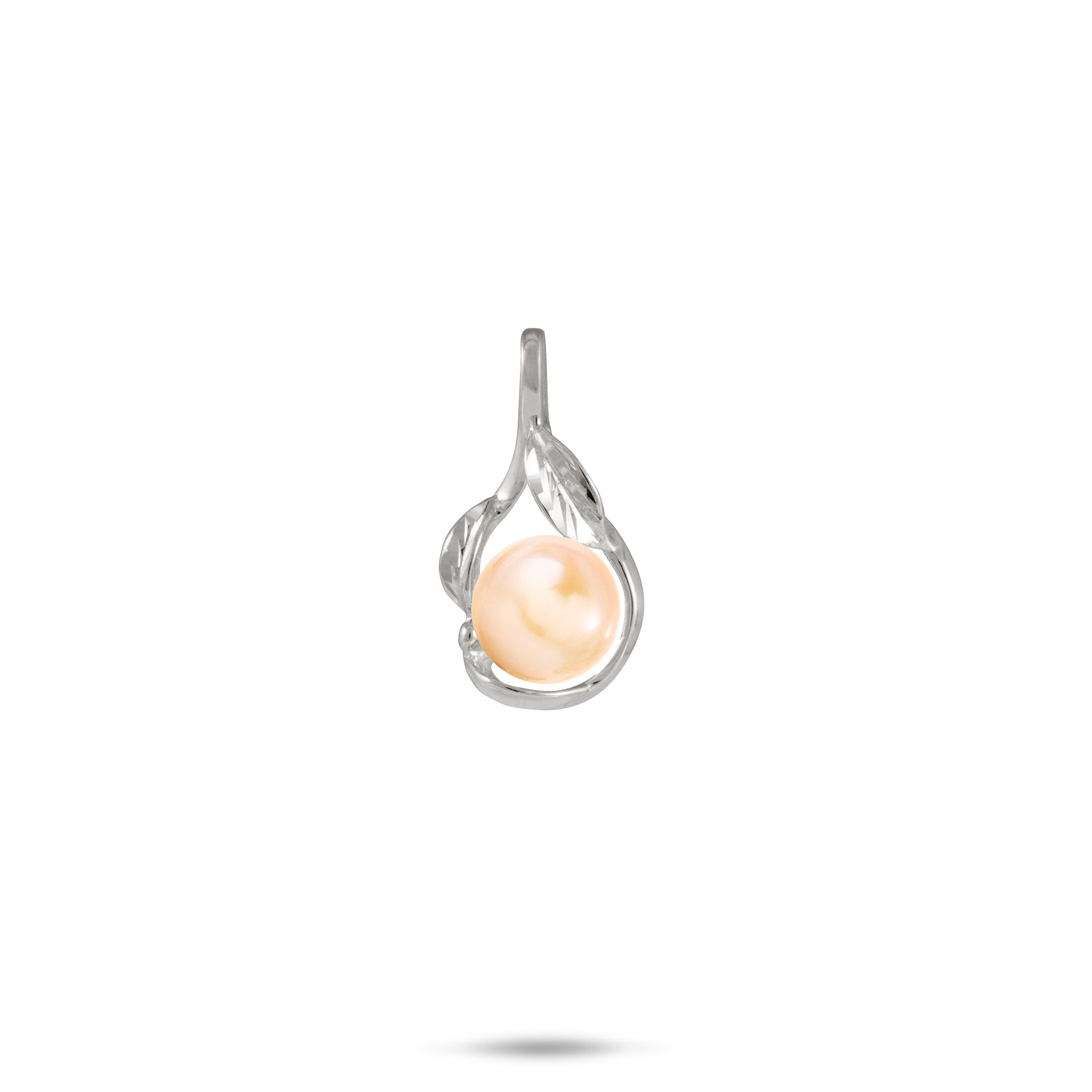 Pick A Pearl Maile Pendant in White Gold - 21mm