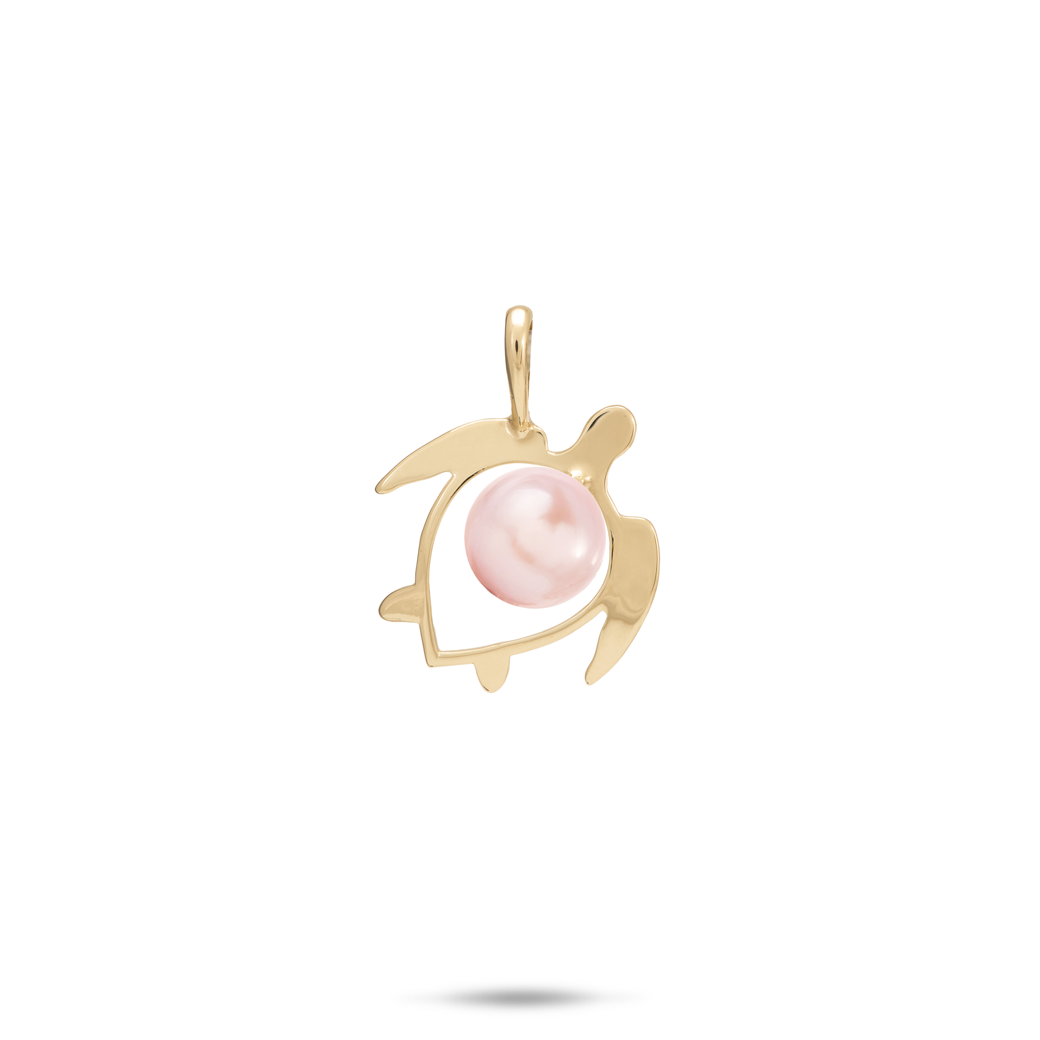 Pick A Pearl Honu (Turtle) Pendant in Gold - 15mm