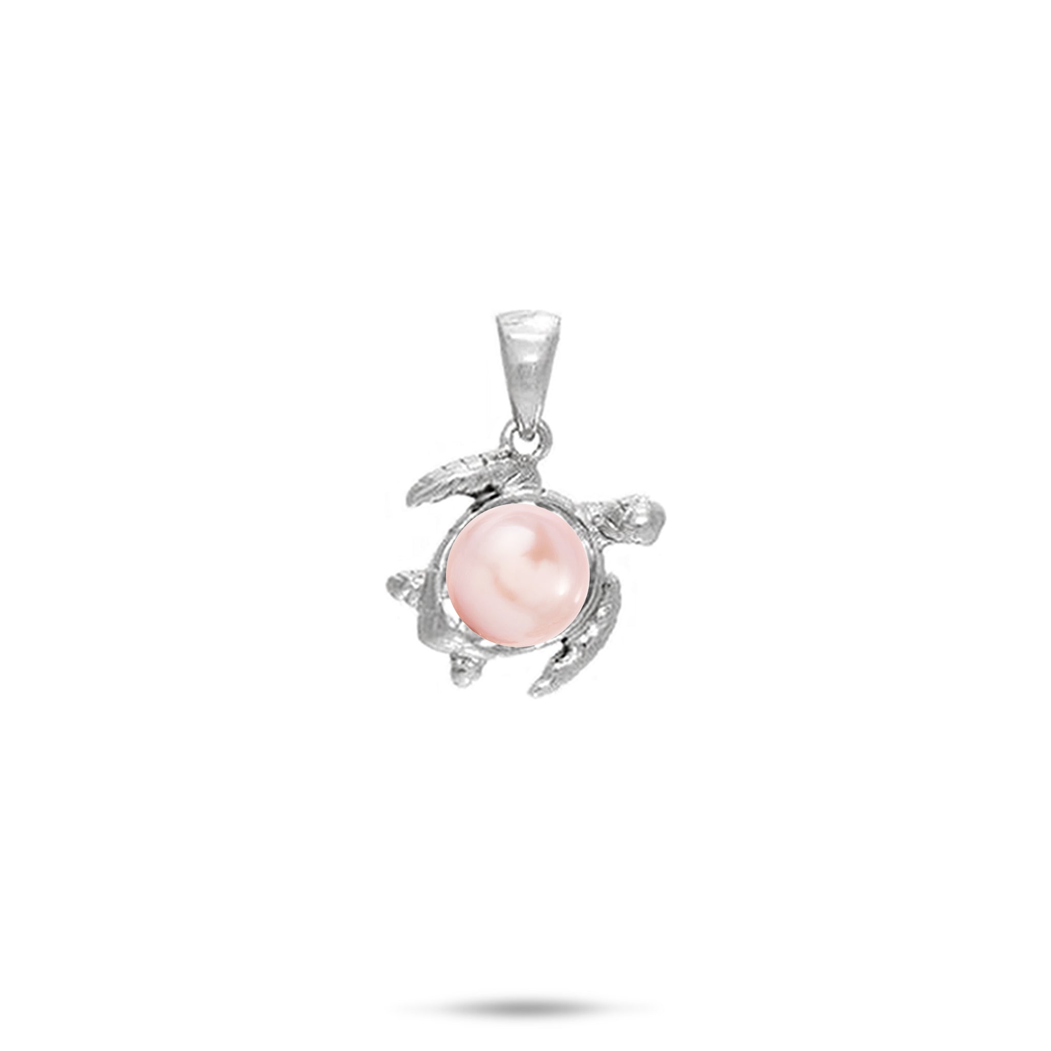 Pick A Pearl Honu Pendant in Sterling Silver - 12mm