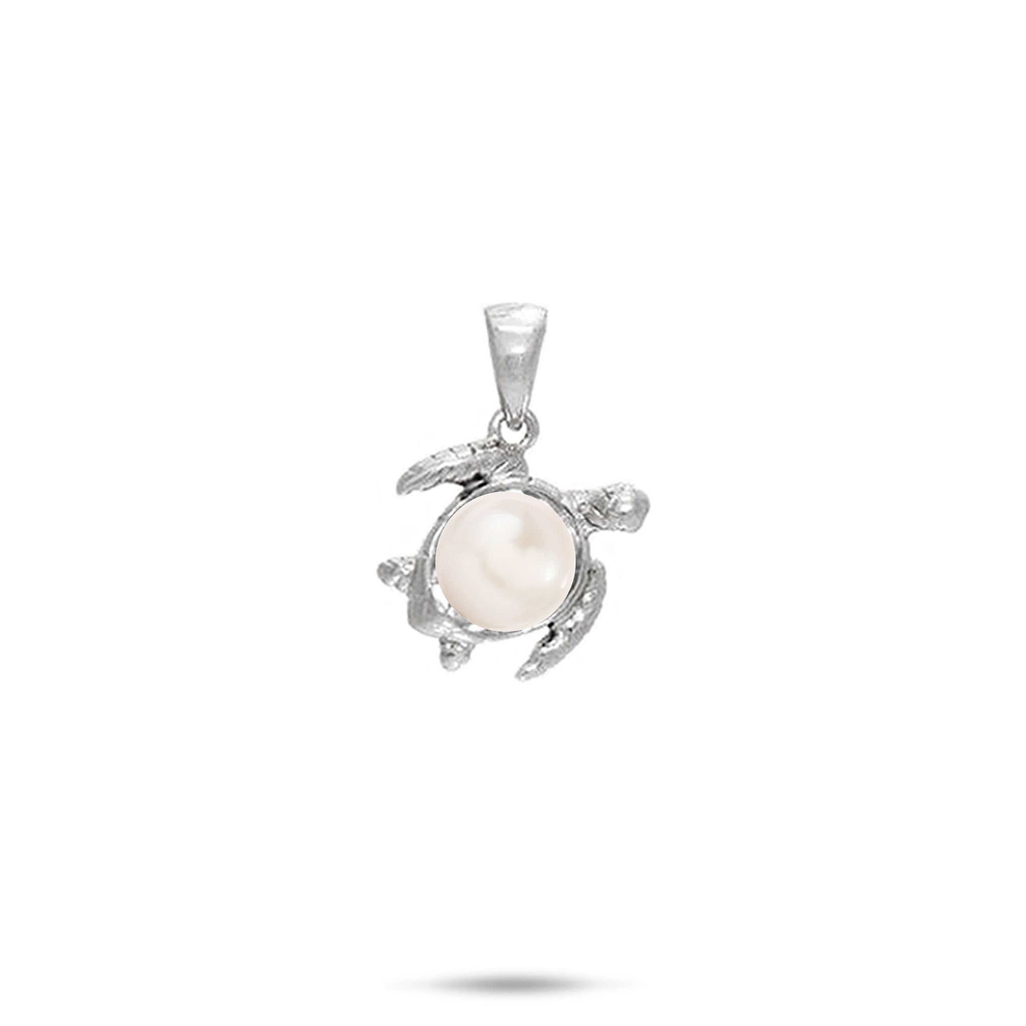 Pick A Pearl Honu Pendant in Sterling Silver - 12mm